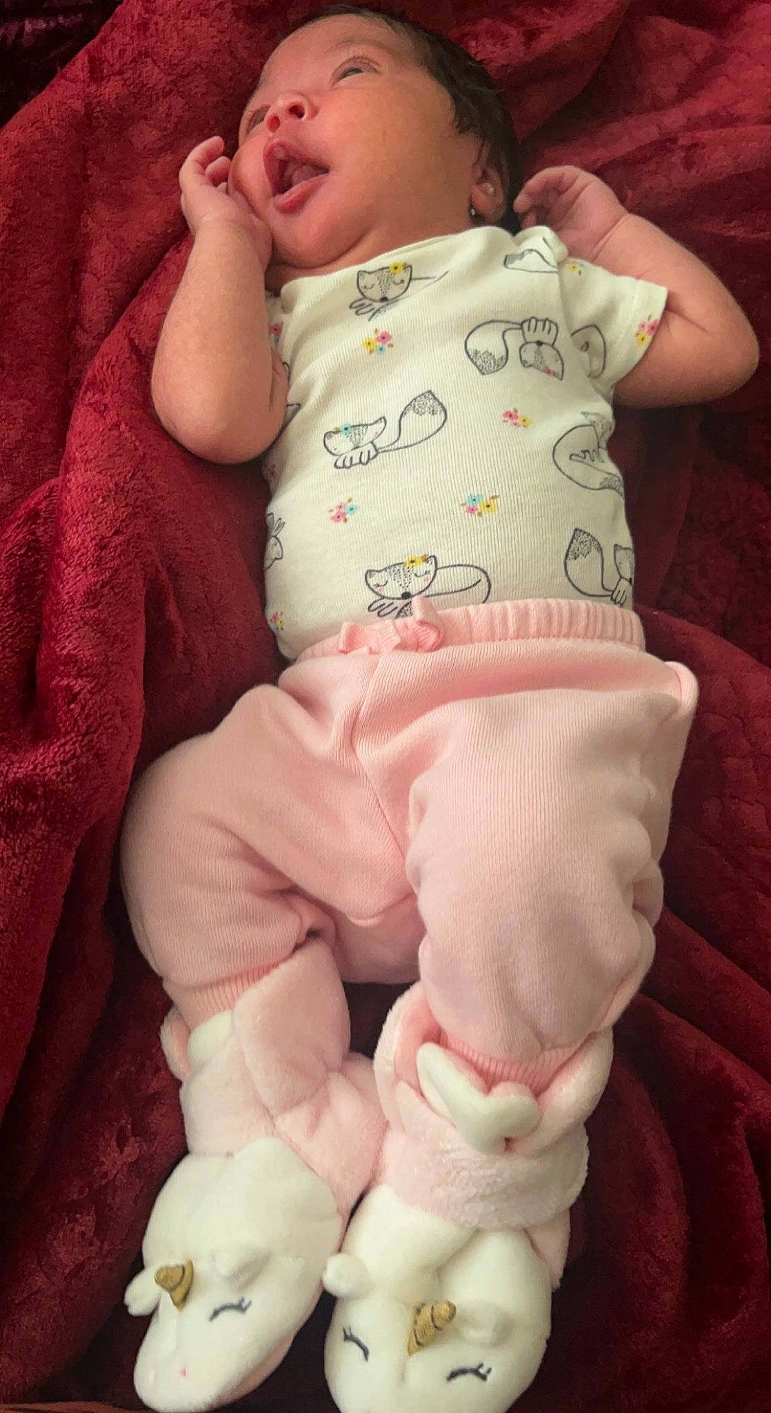 Hadelynn joined the competition — help win amazing prizes! arm, baby_sleeping, baby_toddler_clothing, cheek, comfort, eye, finger, hand, human_body, leg, lip, mouth, nose, person, pink, skin, sleeve, stomach, textile, thigh