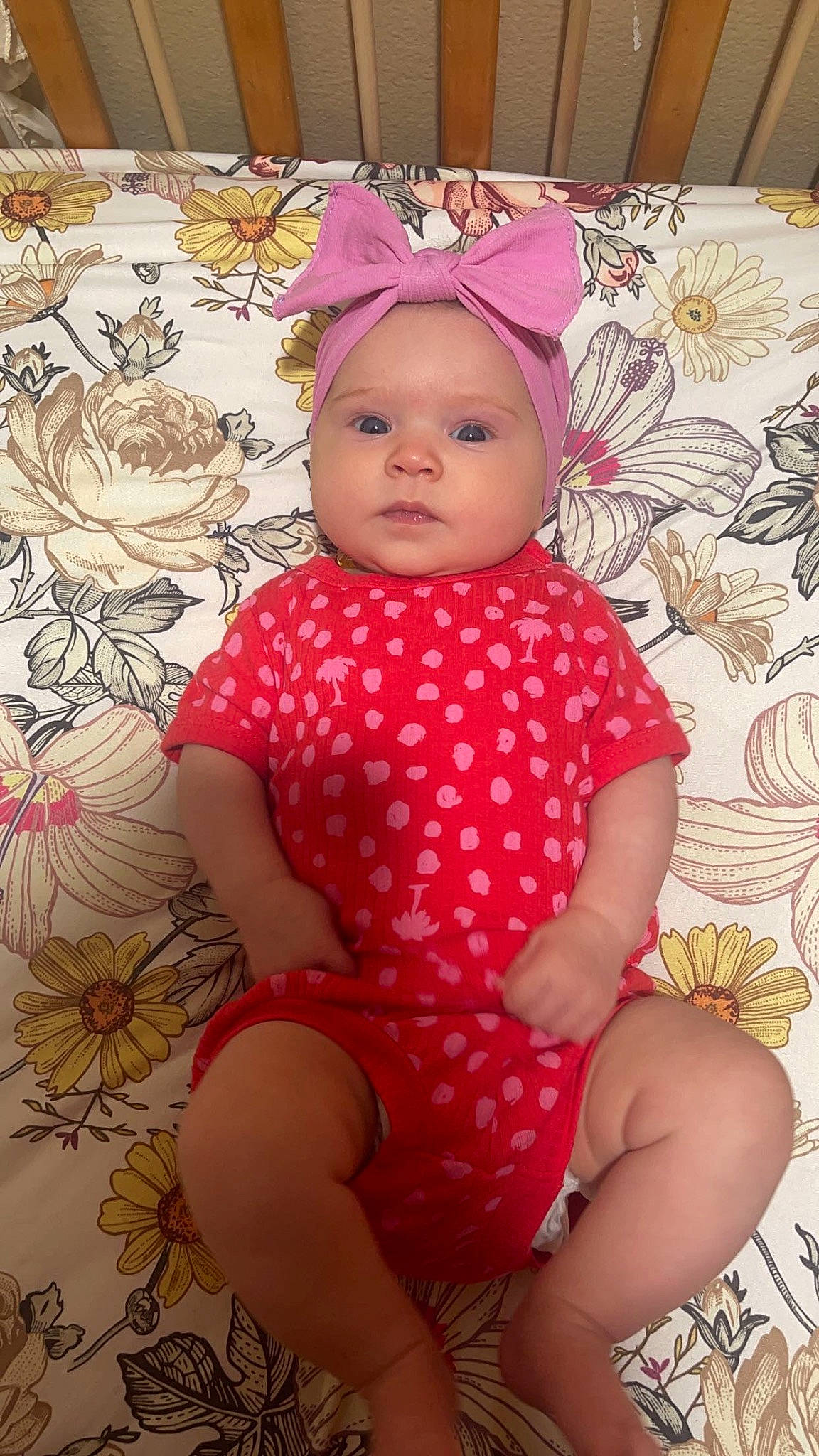 Juniper joined the competition — help win amazing prizes! baby, baby_toddler_clothing, cap, cheek, child, eye, happy, headwear, human_body, human_leg, linens, lip, magenta, pattern, person, pink, skin, sleeve, smile, textile