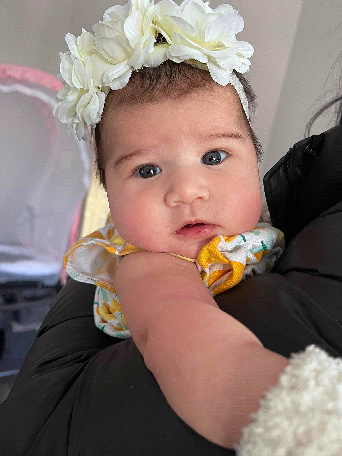 Aylen joined the competition — help win amazing prizes! baby, baby_toddler_clothing, child, costume_hat, cut_flowers, event, eyelash, fashion_accessory, flower, hair_accessory, hand, happy, headband, headgear, headpiece, headwear, helmet, jewellery, nail, person
