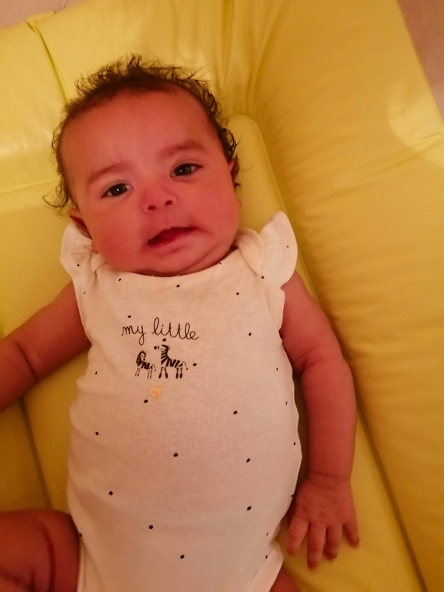 Shannon a rejoint le concours — aidez-le/la à gagner de superbes lots ! abdomen, arm, baby, baby_products, baby_toddler_clothing, cheek, child, face, finger, head, lip, person, pink, skin, smile, stomach, thumb, toddler