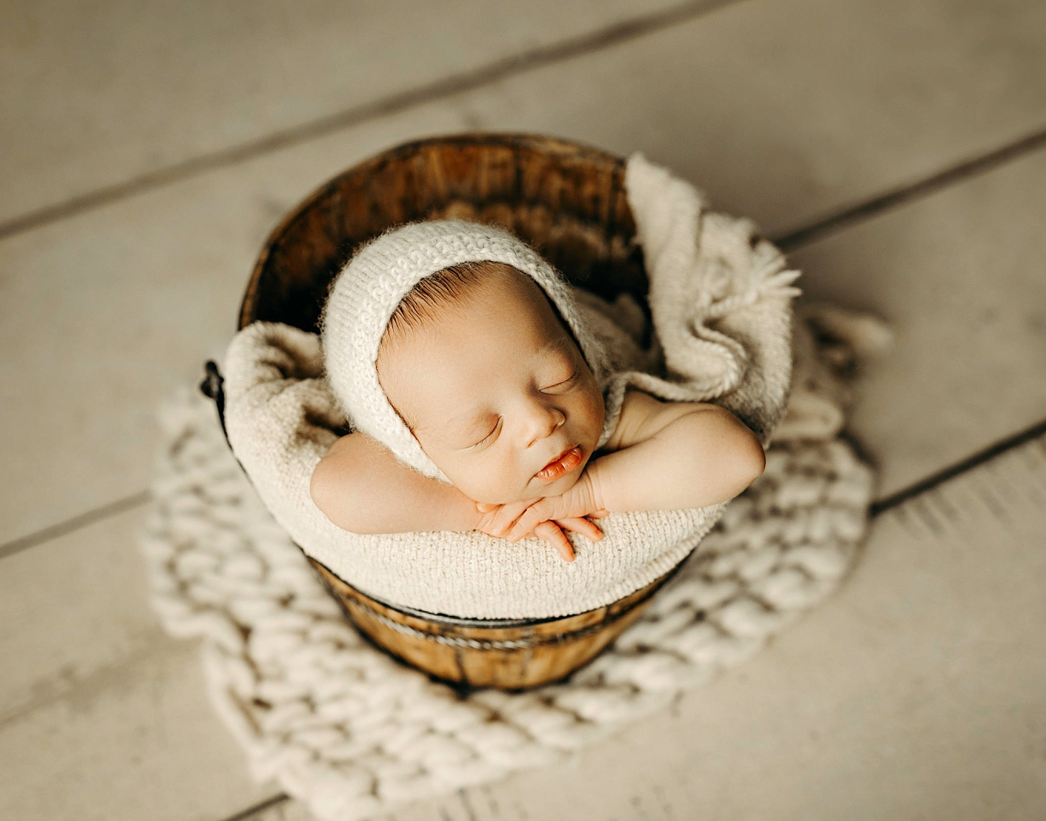 Justin joined the competition — help win amazing prizes! baby, baby_products, baby_sleeping, baby_toddler_clothing, basket, cap, comfort, crochet, fashion_accessory, flash_photography, happy, head, headgear, infant_bed, knit_cap, linens, person, sitting, toddler, wood