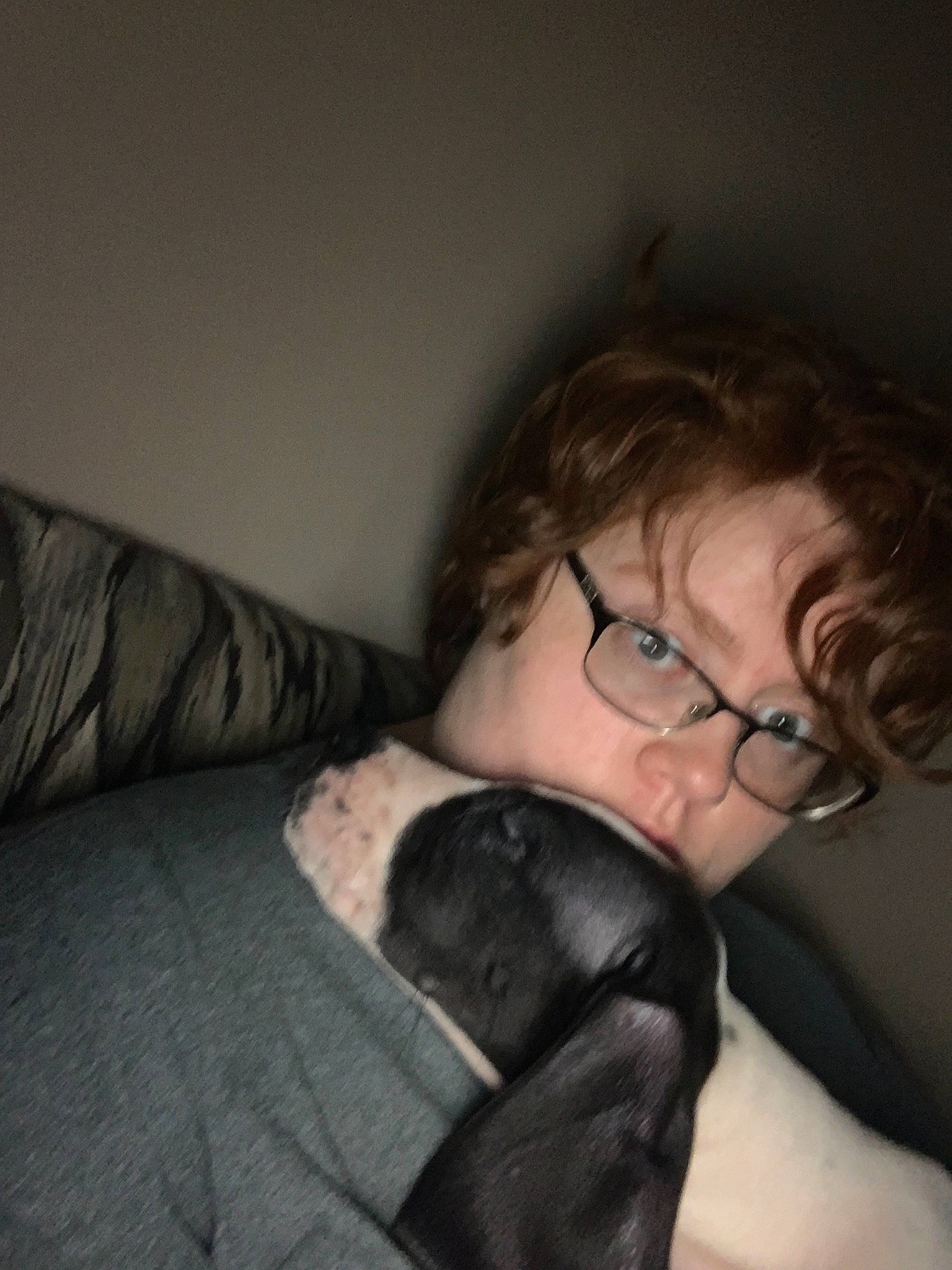 Odie joined the competition — help win amazing prizes! arm, black_hair, comfort, elbow, eyewear, glasses, leg, mouth, neck, nose, shoulder, vision_care