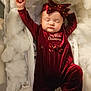 Willow is registered to the contest to win money with this photo: baby, blanket, celebration, child, christmas, cozy, cute, festive, headband, holiday, indoors, infant, newborn, portrait, red_clothing, relaxed, sleeping, soft, velvet, warm