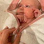 Lya a rejoint le concours — aidez-le/la à gagner de superbes lots ! baby, bed, closeup, cozy, cute, fabric, face, fingers, gentle, hand, infant, newborn, pink, resting, skin, soft, towel, warm, white, wrapped