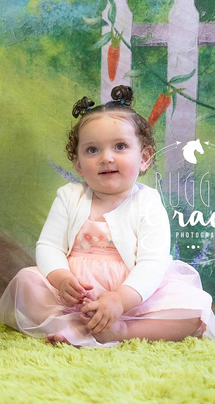 Evelynn joined the competition — help win amazing prizes! art, baby, baby_toddler_clothing, cheek, child, eyewear, flash_photography, fun, goggles, grass, happy, head, headband, headpiece, pattern, person, pink, sitting, skin, sunglasses