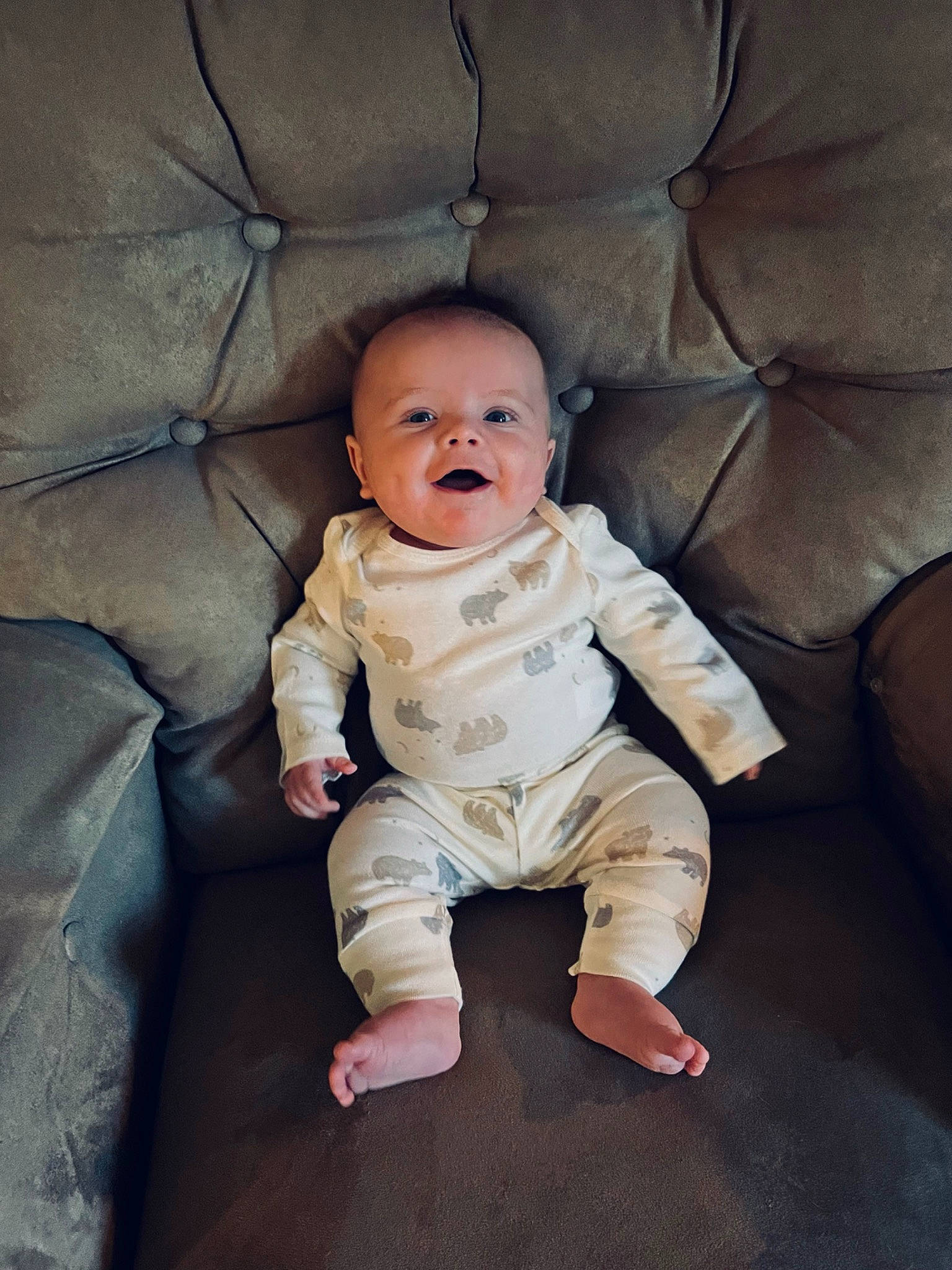 William joined the competition — help win amazing prizes! baby, baby_toddler_clothing, cheek, chin, comfort, couch, eye, eyebrow, face, flash_photography, flooring, head, iris, lip, nose, person, sleeve, smile, textile, toddler
