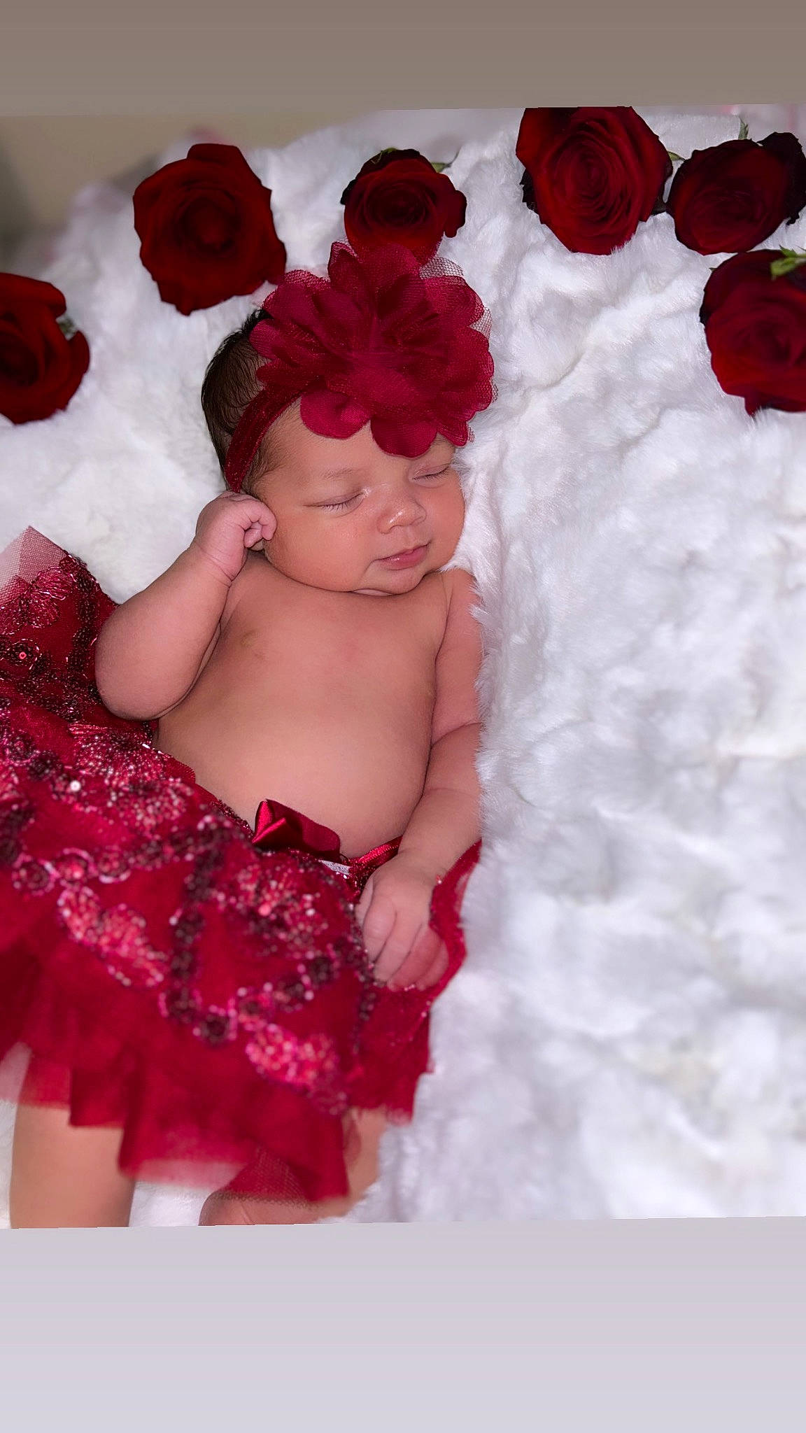Ava Solorzano joined the competition — help win amazing prizes! baby_toddler_clothing, carmine, cut_flowers, embellishment, fashion_accessory, flower, hair_accessory, happy, hat, headpiece, headwear, human_body, magenta, person, petal, pink, plant, red, rose, rose_order