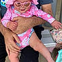 accessories, baby, bodypart, cap, clothing, costume, diaper, dress, face, finger, glasses, hand, hat, head, person, photography, portrait, shorts, sunglasses, t_shirt
