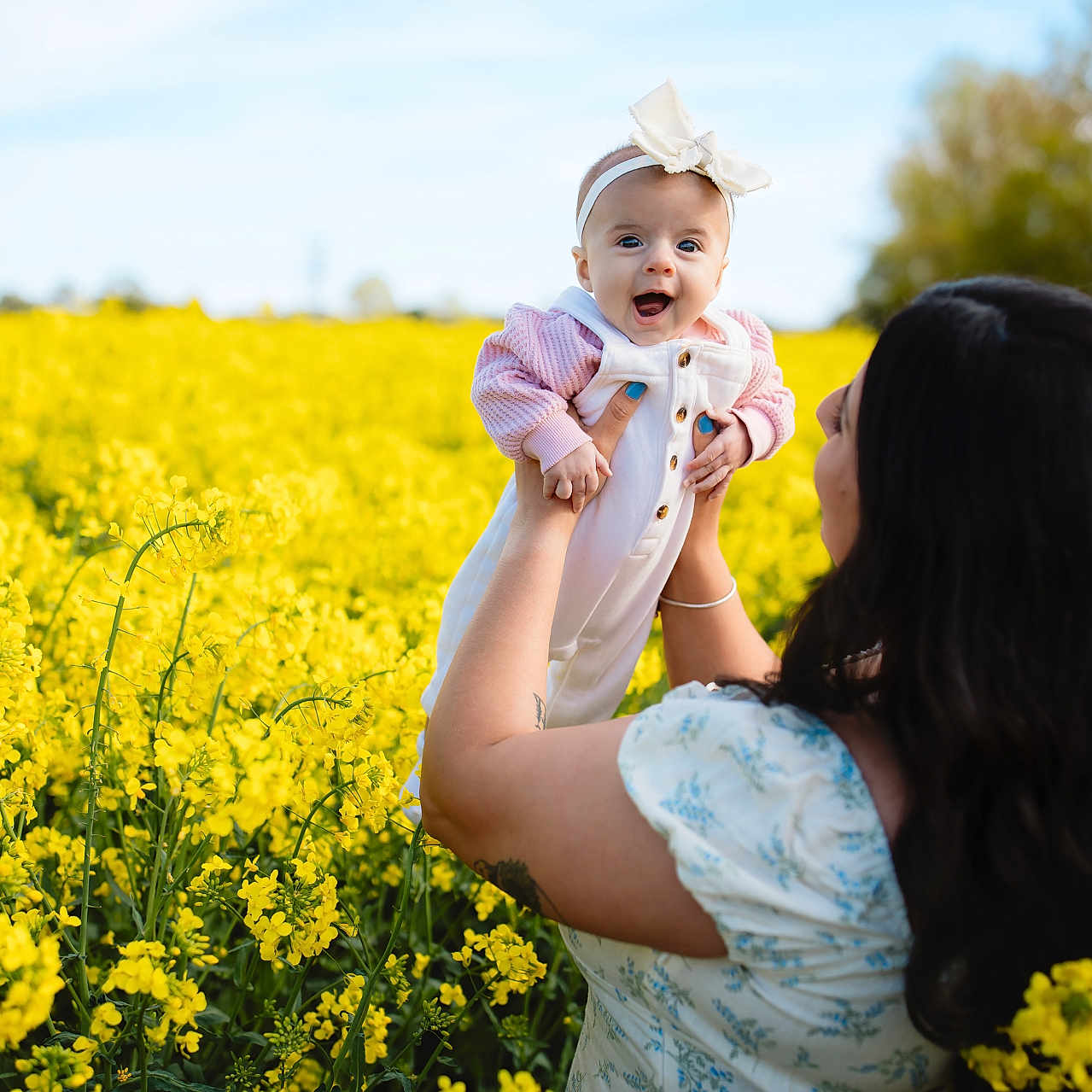 Olivia is registered to the contest to win money with this photo: adult, clothing, countryside, dress, face, female, field, flower, grassland, happy, head, meadow, nature, outdoors, person, photography, plant, portrait, rural, woman