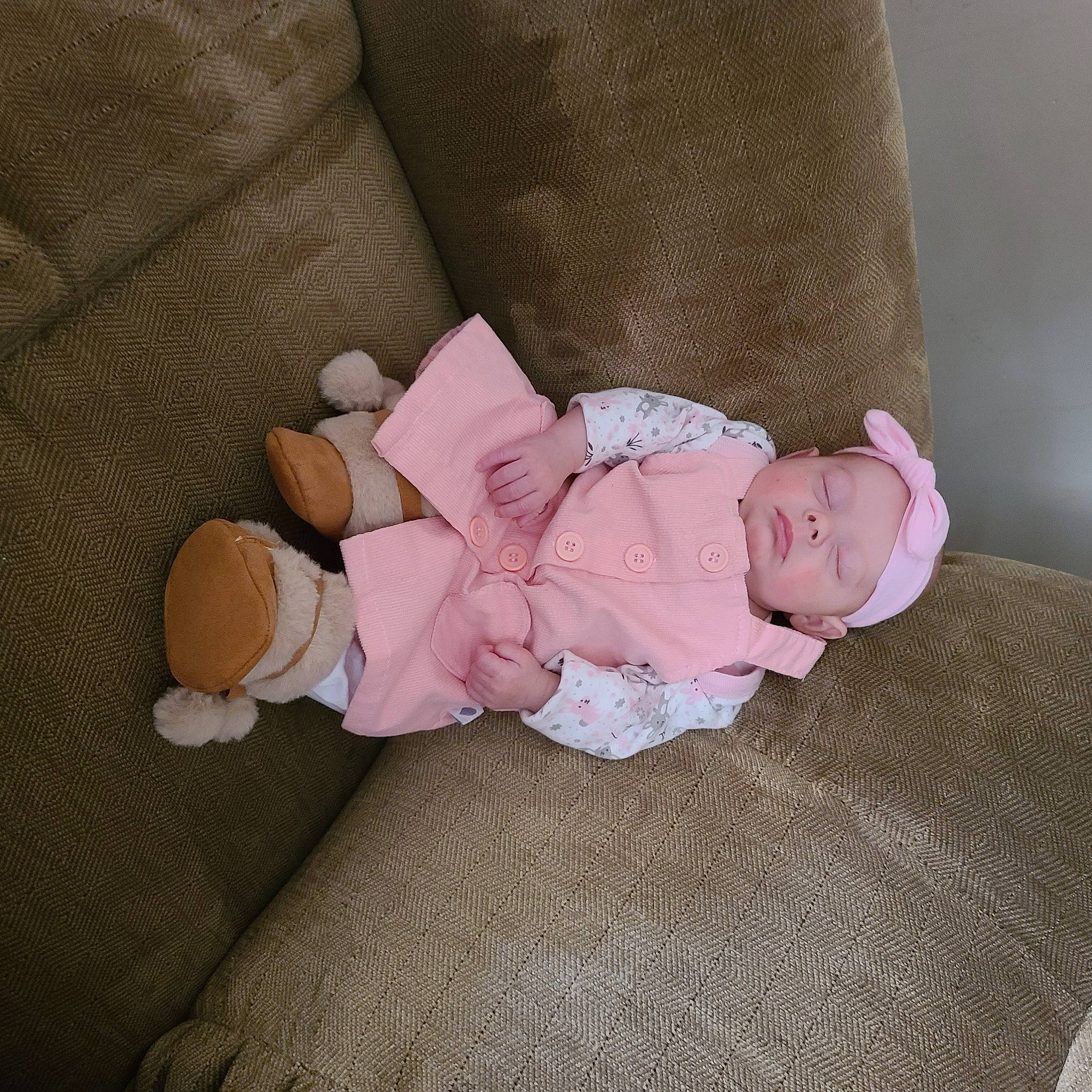 Emberlynn joined the competition — help win amazing prizes! baby, baby_products, baby_toddler_clothing, cheek, comfort, hair_accessory, headwear, peach, person, pink, stuffed_toy