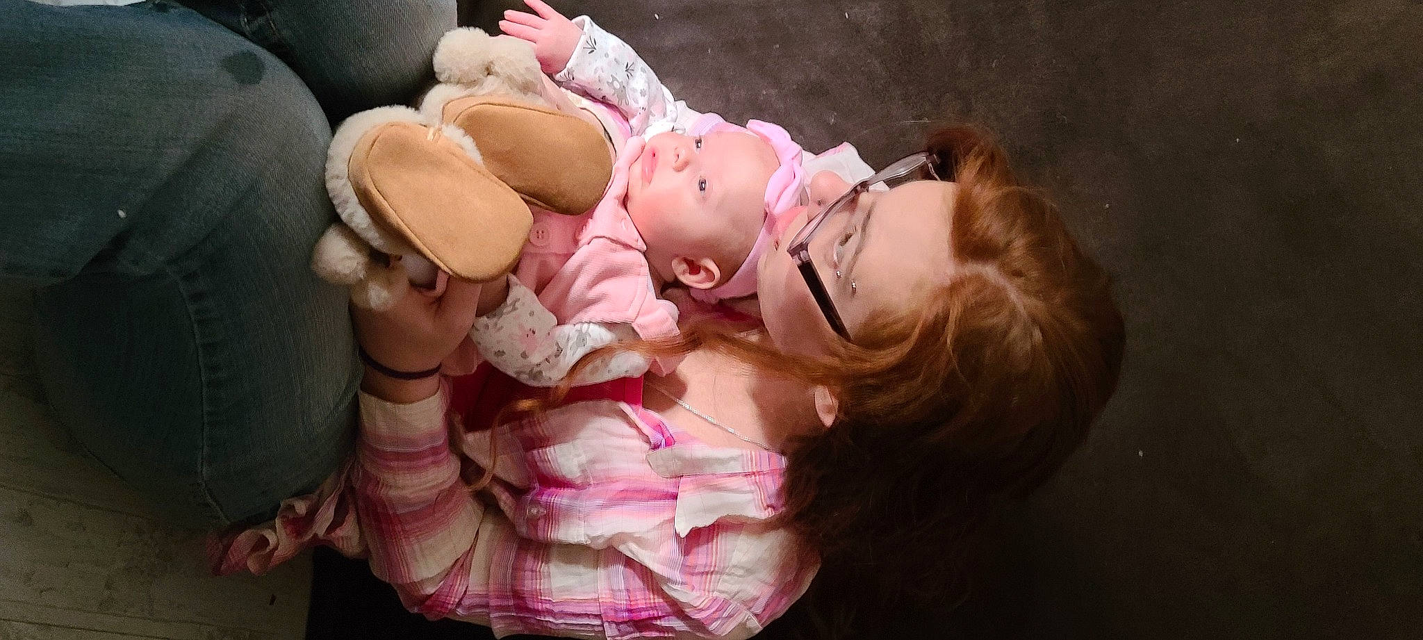 Emberlynn is registered to the contest to win money with this photo: abdomen, baby, baby_products, baby_toddler_clothing, cheek, child, interaction, love, peach, person, pink, toddler