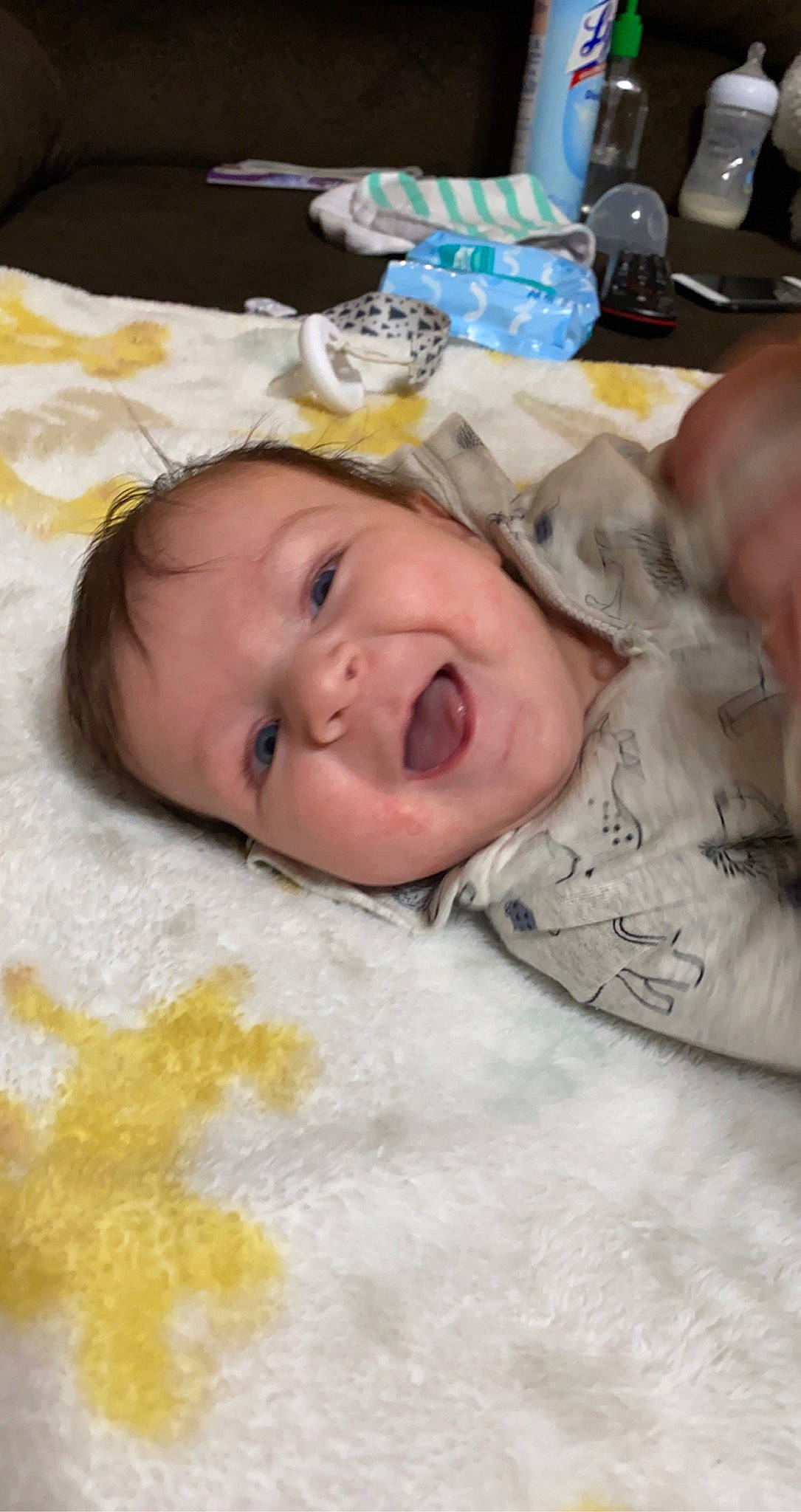 Corbin joined the competition — help win amazing prizes! baby, baby_toddler_clothing, bedding, bedtime, child, comfort, drinkware, eye, happy, head, linens, person, room, smile, tableware, toddler, water_bottle