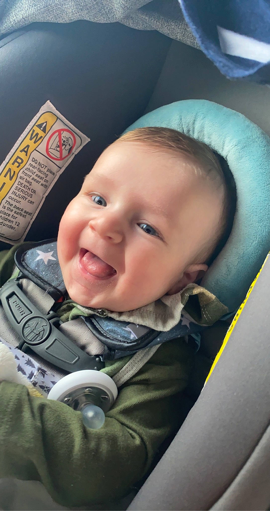 Corbin is registered to the contest to win money with this photo: baby, baby_carriage, baby_toddler_clothing, car_seat, cheek, chin, comfort, cool, eye, eyebrow, facial_expression, finger, happy, iris, mouth, nose, person, product, skin, smile