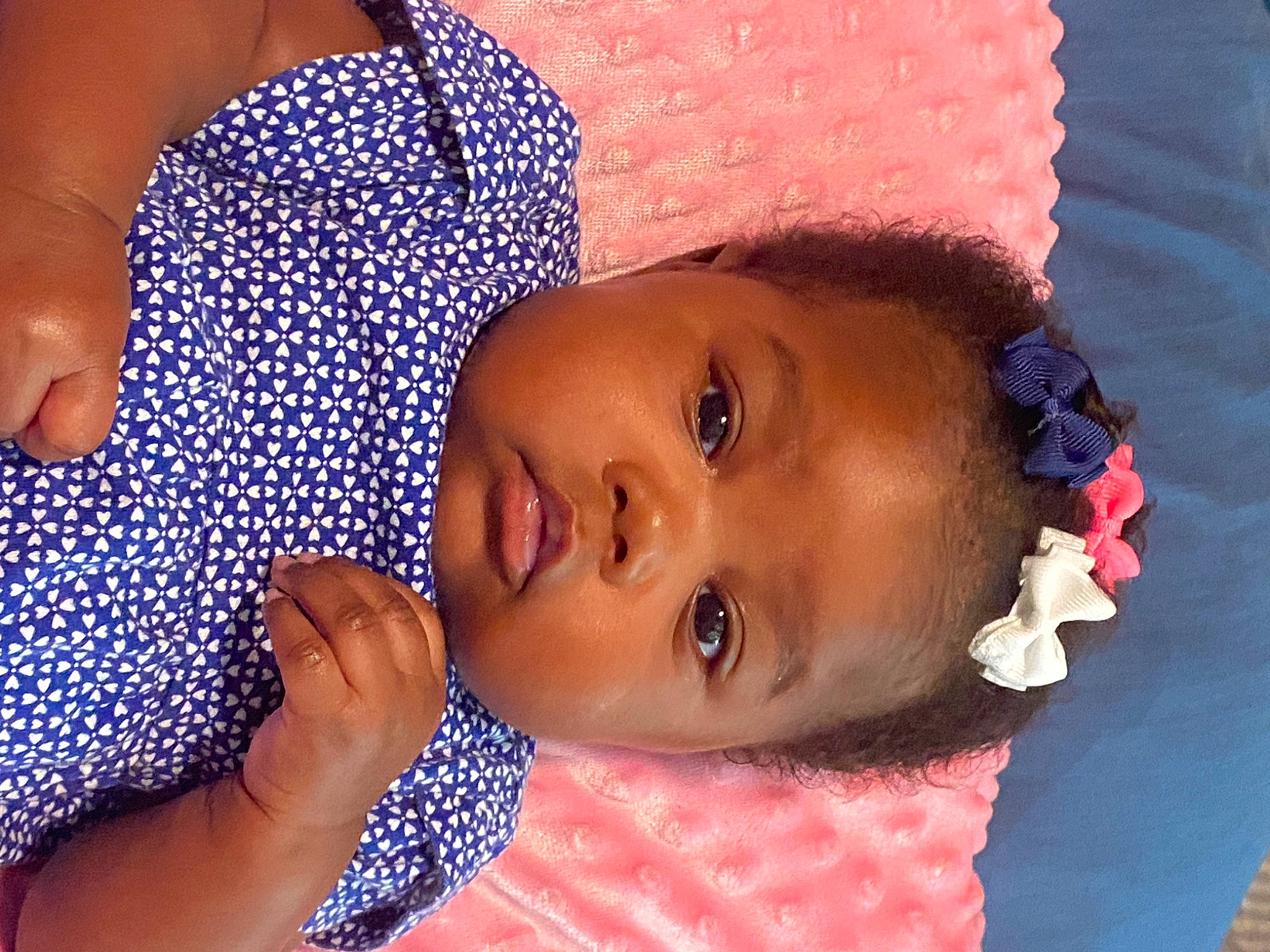 Alyssa is registered to the contest to win money with this photo: azure, baby, cap, cheek, chin, eye, eyebrow, eyelash, facial_expression, happy, hat, head, iris, lip, mouth, nose, person, skin, sun_hat, textile