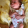 Ahvi joined the competition — help win amazing prizes! baby, blanket, child, cozy, cute, fingers, foot, hand, indoors, infant, newborn, onesie, person, portrait, relaxing, resting, skin, sleepwear, soft