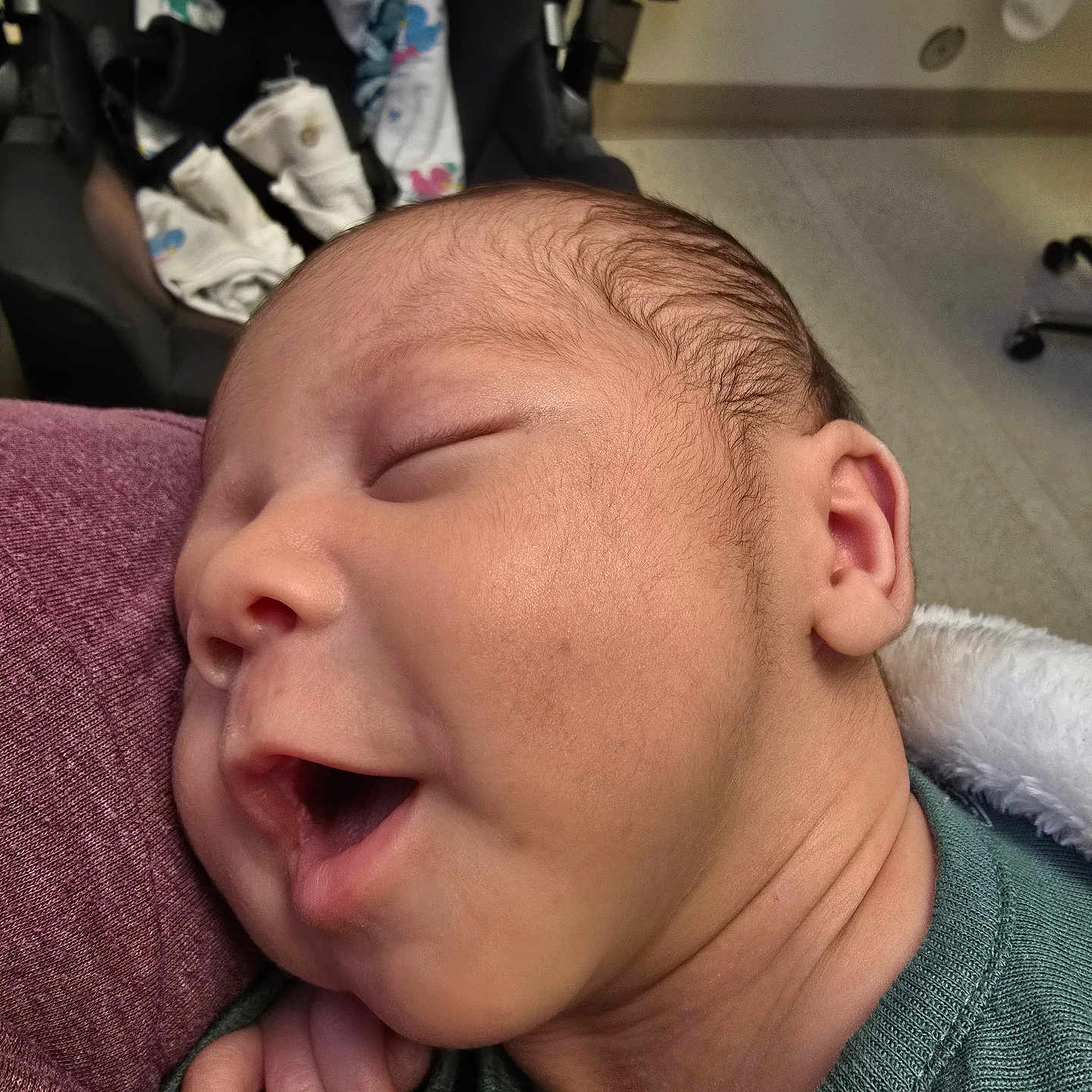 Matteo joined the competition — help win amazing prizes! baby, child, close_up, clothing, cozy, cute, fabric, face, hand, head, indoors, infant, newborn, peaceful, portrait, resting, skin, sleeping, smile, soft_texture