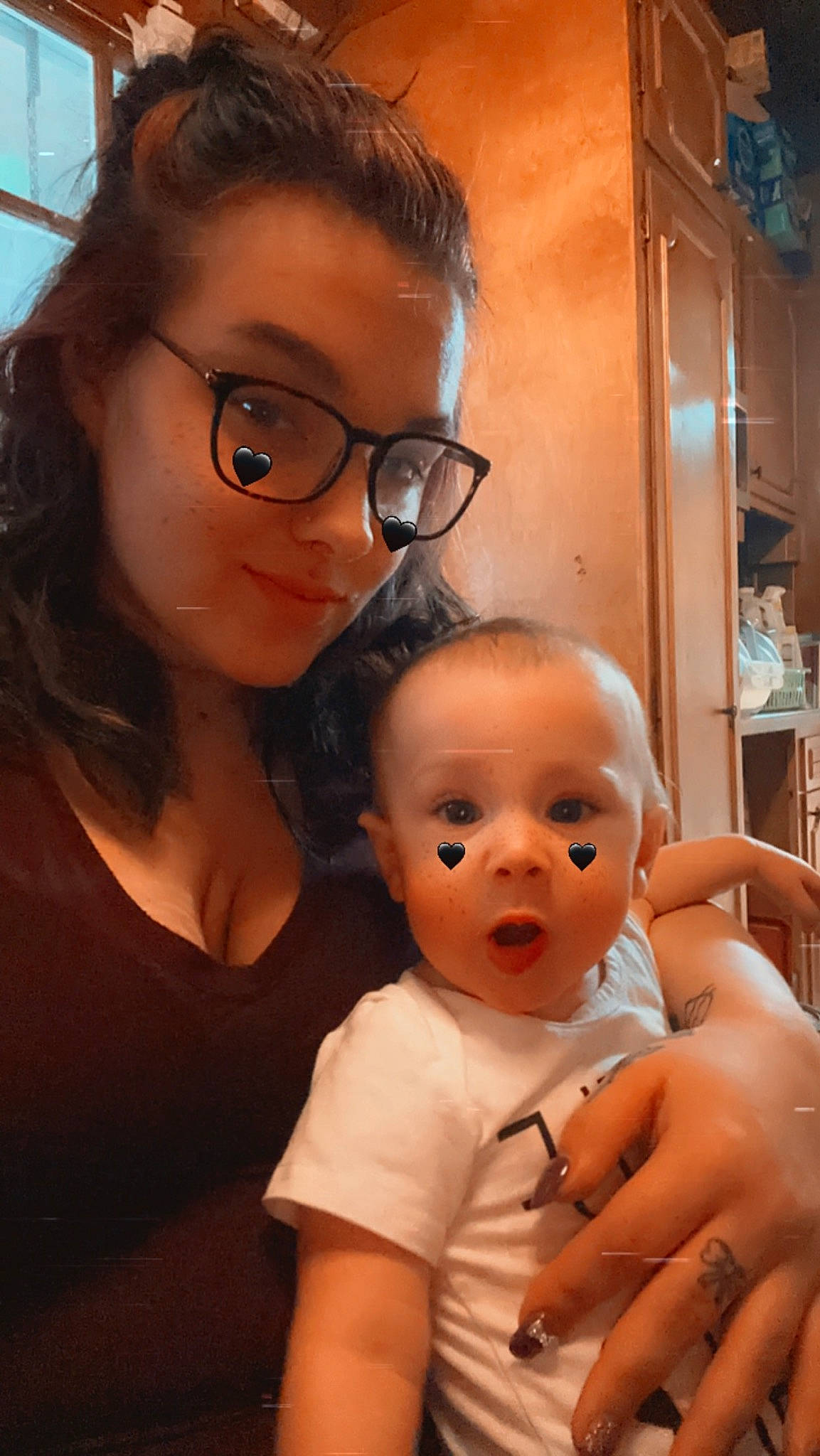 Kamron joined the competition — help win amazing prizes! baby_toddler_clothing, cheek, chin, ear, eyebrow, eyelash, eyewear, finger, forehead, gesture, glasses, happy, iris, lip, mouth, nose, person, shoulder, skin, surprise