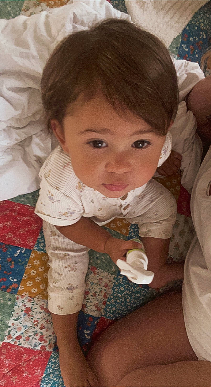 Houston joined the competition — help win amazing prizes! baby, baby_toddler_clothing, beauty, cheek, child, dress, eye, eyelash, fun, hair, happy, head, human_body, human_leg, iris, mouth, person, skin, sleeve, smile