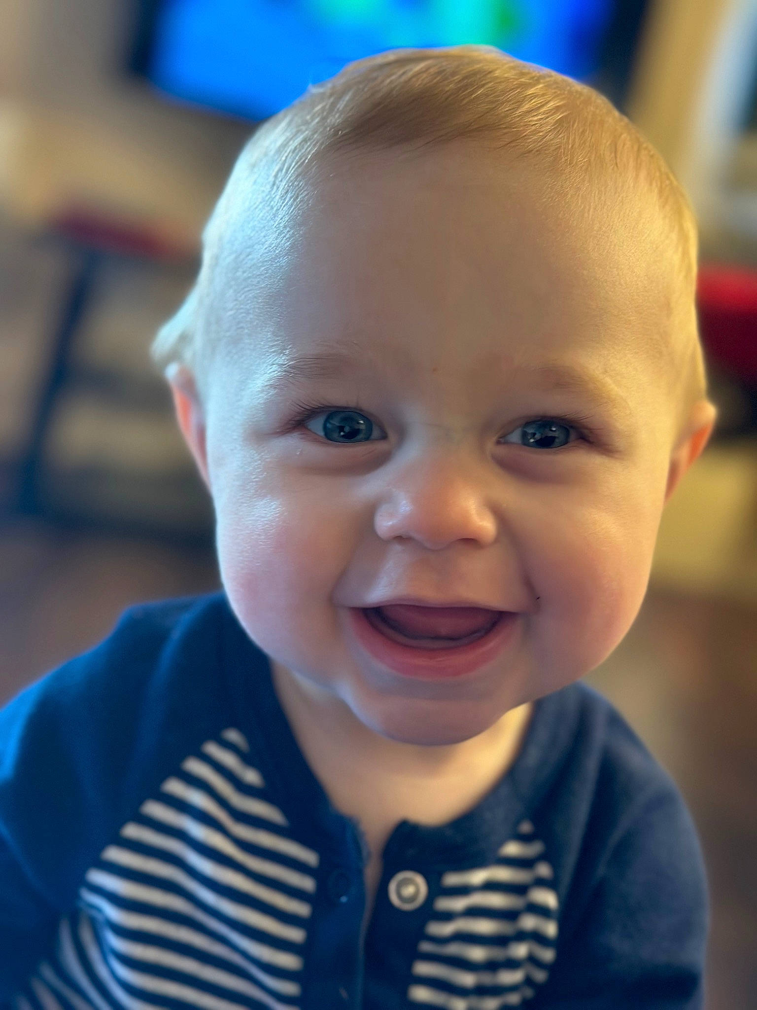 Emmett joined the competition — help win amazing prizes! baby, baby_toddler_clothing, beauty, blue, cheek, child, chin, ear, eyebrow, forehead, happy, iris, joy, lip, mouth, nose, person, skin, sleeve, smile