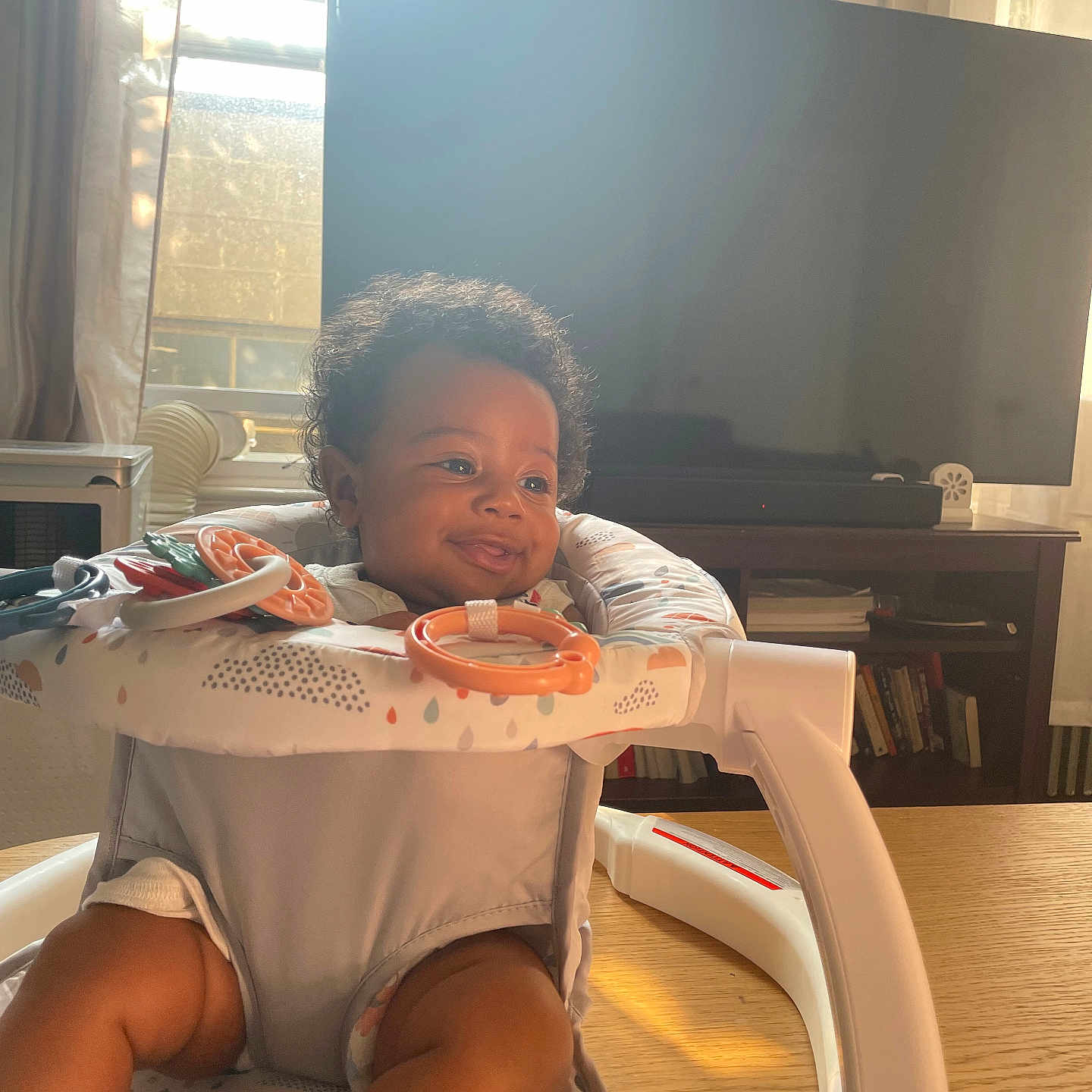 Adonis joined the competition — help win amazing prizes! architecture, baby, babylaughing, building, chair, computerhardware, electronics, face, furniture, happy, hardware, head, monitor, person, photography, portrait, screen, sitting, smile, tv