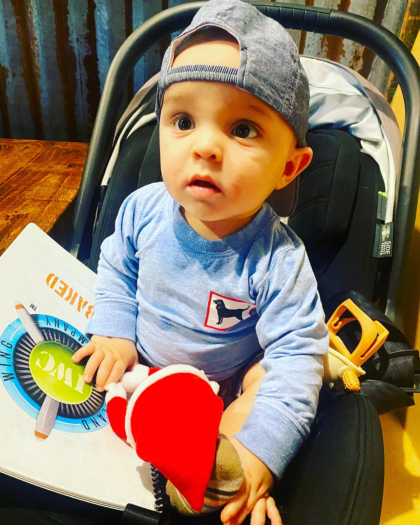 Archer joined the competition — help win amazing prizes! baby, baby_carriage, baby_products, baby_toddler_clothing, car_seat, carmine, chair, child, cool, family_car, fun, gadget, happy, headwear, motor_vehicle, person, product, sitting, sleeve, surprise