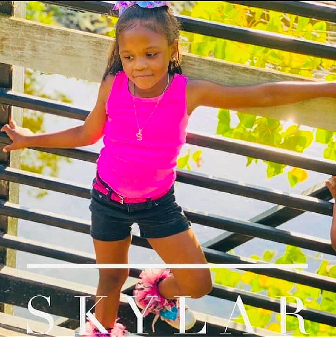 Skylar joined the competition — help win amazing prizes! blond, child, competition_event, fun, hair, happy, human_leg, knee, leisure, magenta, muscle, person, physical_fitness, pink, recreation, shorts, sports, sportswear, t_shirt, thigh