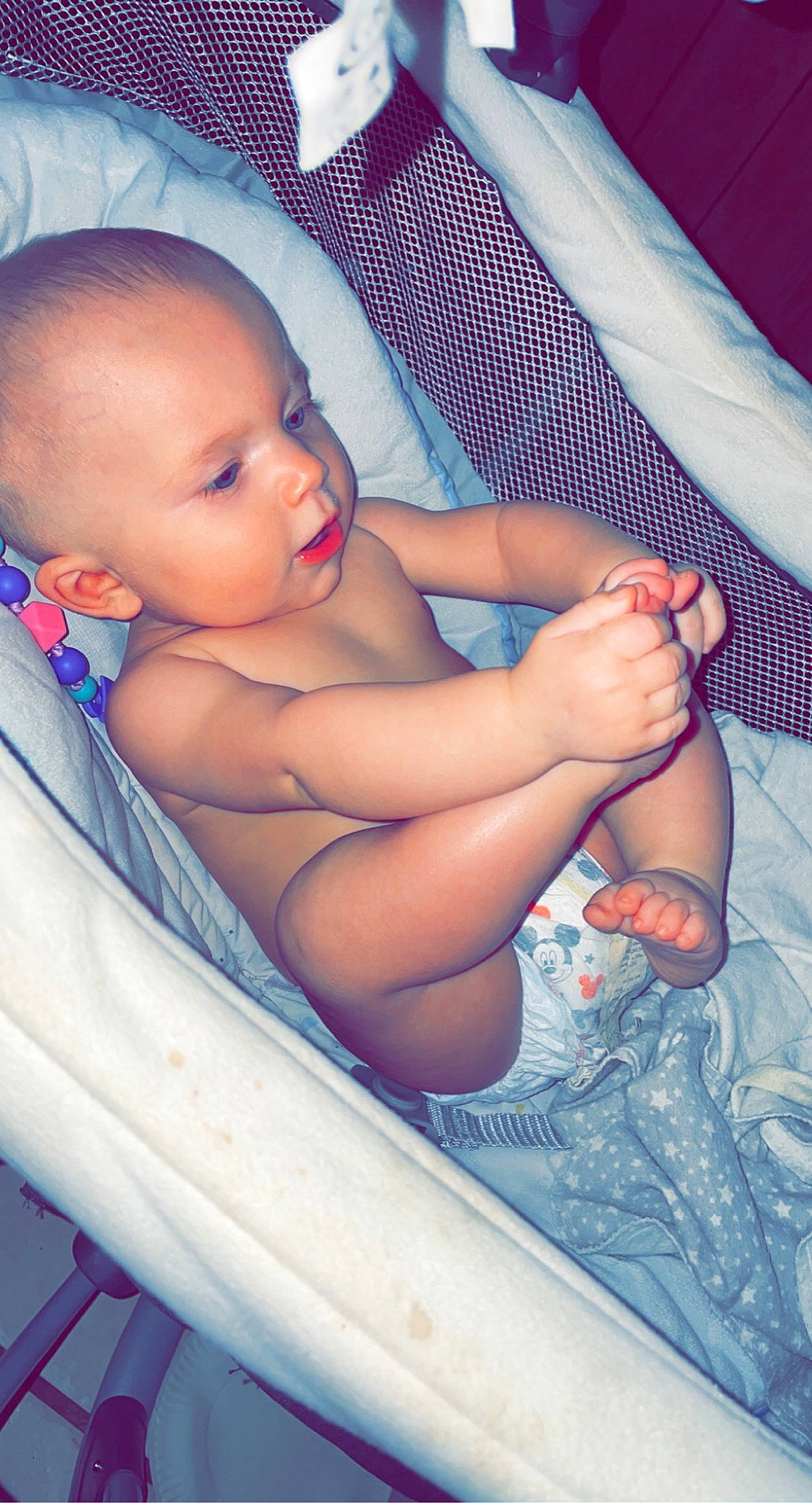 Destiny is registered to the contest to win money with this photo: arm, baby, baby_toddler_clothing, cheek, child, comfort, finger, hand, human_body, iris, leg, mouth, muscle, nail, nose, person, skin, textile, thigh, thumb