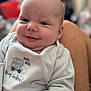Toby joined the competition — help win amazing prizes! baby, infant, smiling, face, onesie, clothing, cute, child, portrait, closeup, skin, happy, indoor, soft_light, expression, person, baby_girl, baby_boy, newborn, cheeks