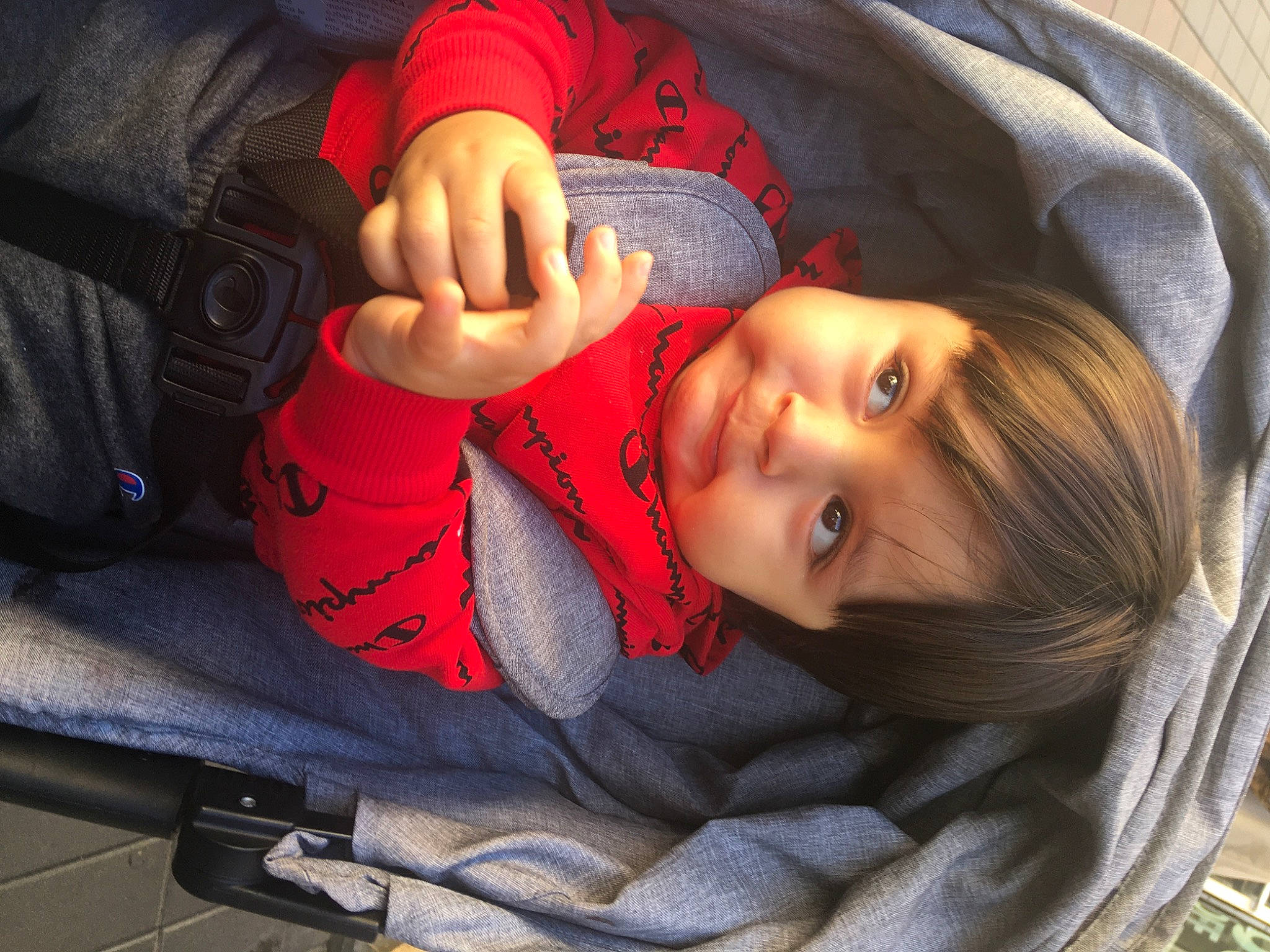 Jared joined the competition — help win amazing prizes! baby, baby_carriage, cheek, child, clothing, comfort, cool, facial_expression, fun, grass, hairstyle, head, lip, mouth, nose, person, plant, skin, smile, toddler