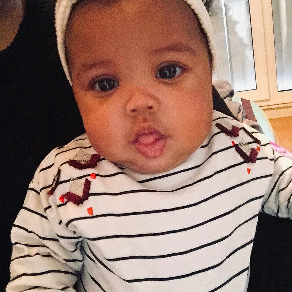 Siah participe au concours pour gagner de l'argent avec cette photo : cap, cheek, child, cool, day, ear, eye, face, girl, hair_accessory, head, headgear, infant, neck, nose, organ, person, product, skin, smile