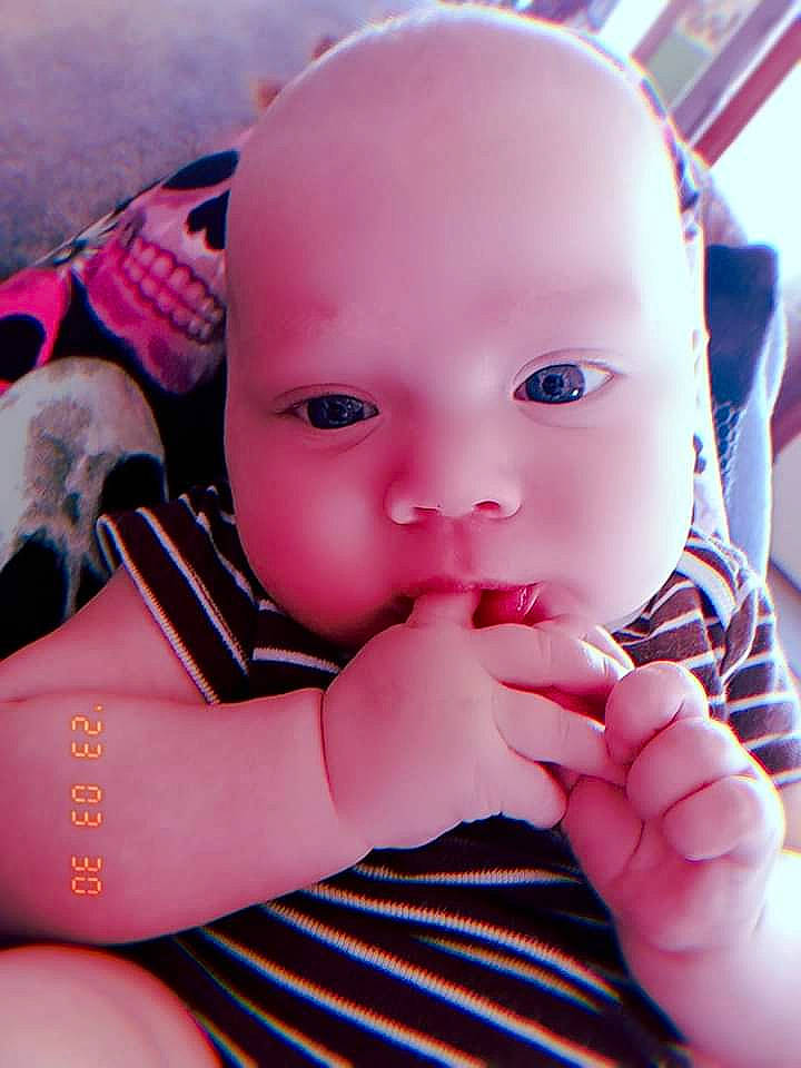 Malachi Mcgraw is registered to the contest to win money with this photo: arm, baby, baby_playing_with_toys, baby_safety, baby_toddler_clothing, cheek, child, eyelash, finger, gesture, hand, happy, lip, mouth, nail, nose, person, pink, skin, thumb