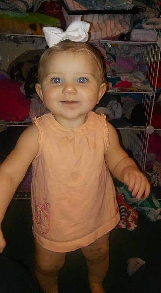 Renlee is registered to the contest to win money with this photo: arm, blond, cheek, child, ear, eye, face, forehead, head, iris, person, skin, smile, standing, toddler