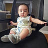 Bodoquito joined the competition — help win amazing prizes! armrest, baby, big_eyes, casual, child, chubby_cheeks, cute, dinosaur_print, expression, feet, hands, indoor, infant, mesh_chair, office_chair, onesie, portrait, sitting, sneakers, soft_lighting