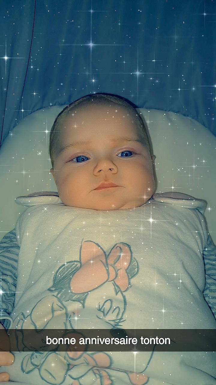 Lyssana a rejoint le concours — aidez-le/la à gagner de superbes lots ! baby, baby_products, baby_toddler_clothing, cheek, child, eyebrow, eyelash, happy, iris, nose, person, photo_caption, photomontage, space, toddler, winter