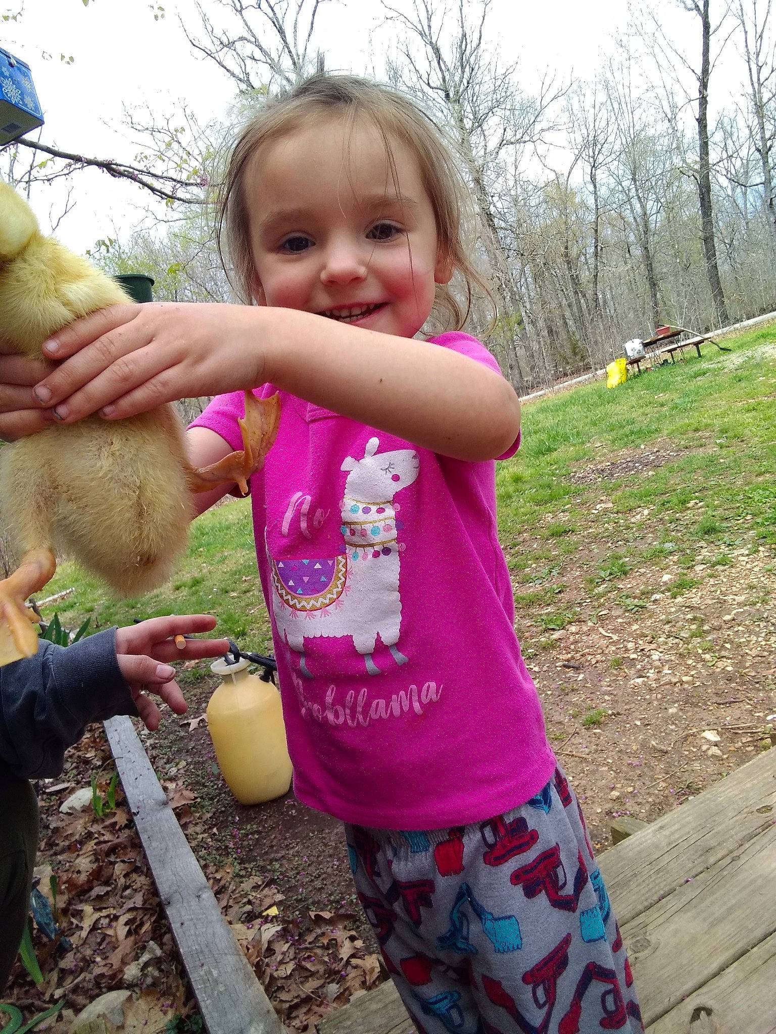 Freya joined the competition — help win amazing prizes! arm, child, fruit, fun, gesture, grass, happy, joy, natural_foods, people_in_nature, person, pink, plant, shorts, sky, sleeve, smile, soil, t_shirt, thumb