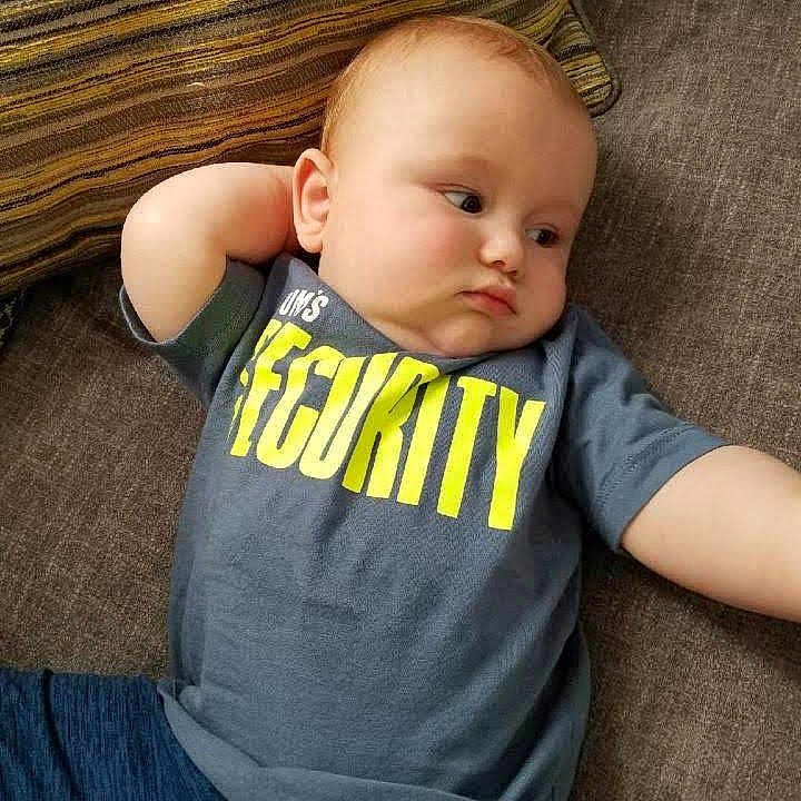 Axton joined the competition — help win amazing prizes! baby, baby_toddler_clothing, cheek, child, chin, eye, face, nose, person, sitting, skin, toddler