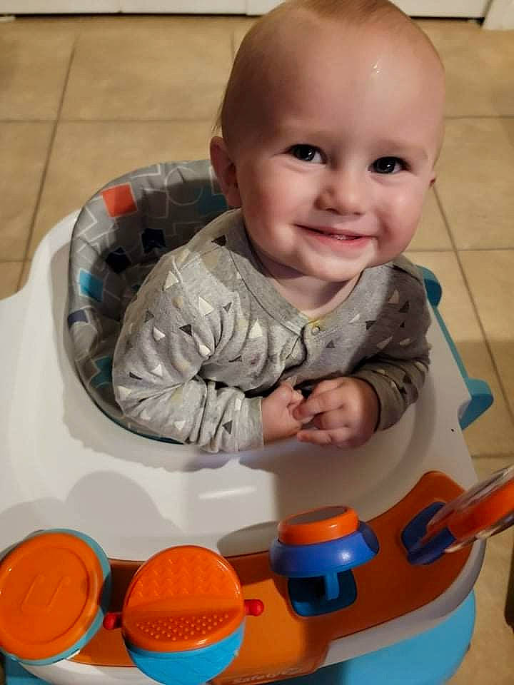 Ashtyn joined the competition — help win amazing prizes! baby, baby_playing_with_toys, baby_products, baby_toddler_clothing, baby_toys, cheek, child, face, flooring, fun, happy, head, joy, mouth, nose, person, play, room, sitting, smile