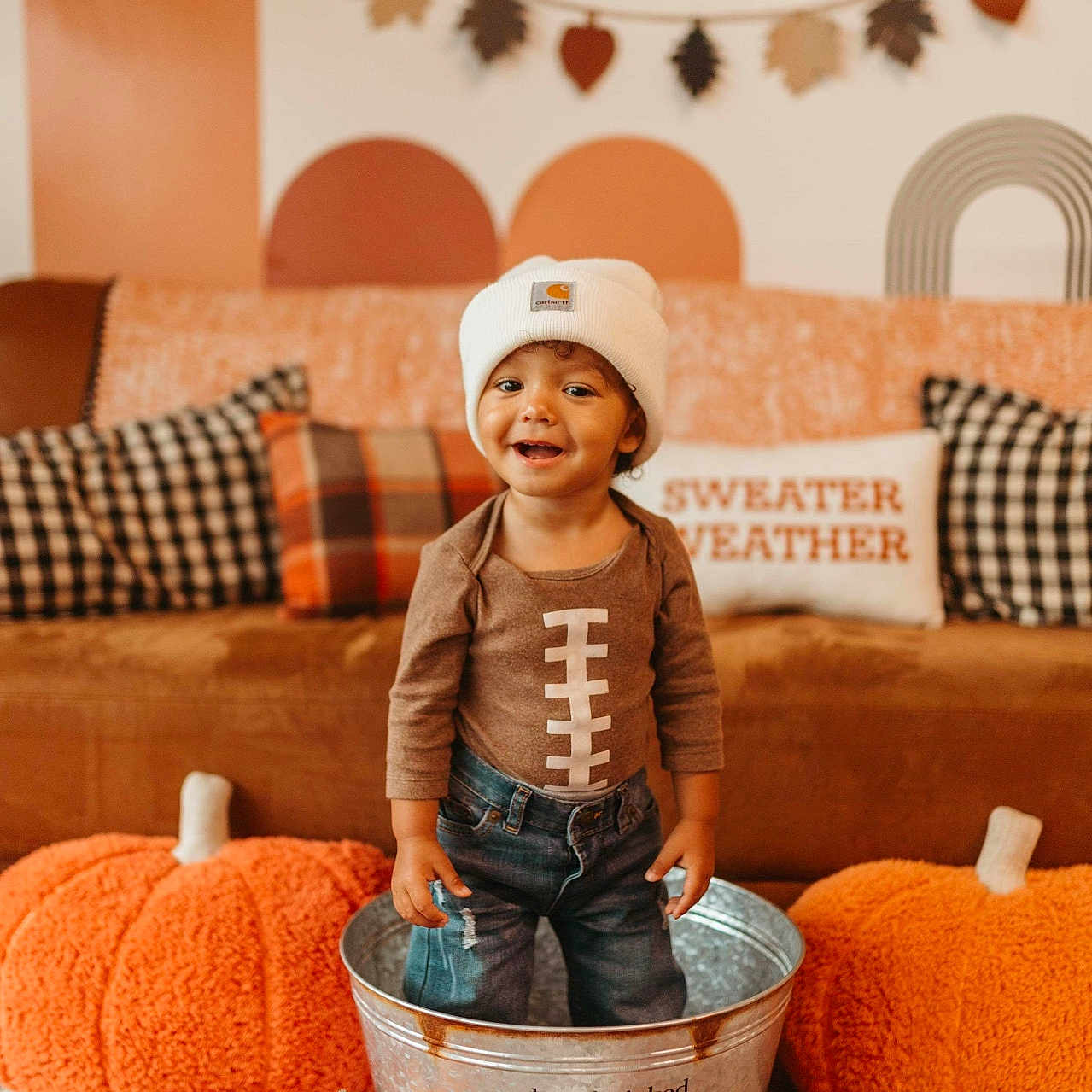 Rumi joined the competition — help win amazing prizes! baby, bowl, clothing, couch, face, festival, food, furniture, halloween, happy, hat, head, jeans, pants, person, photography, plant, portrait, produce, smile