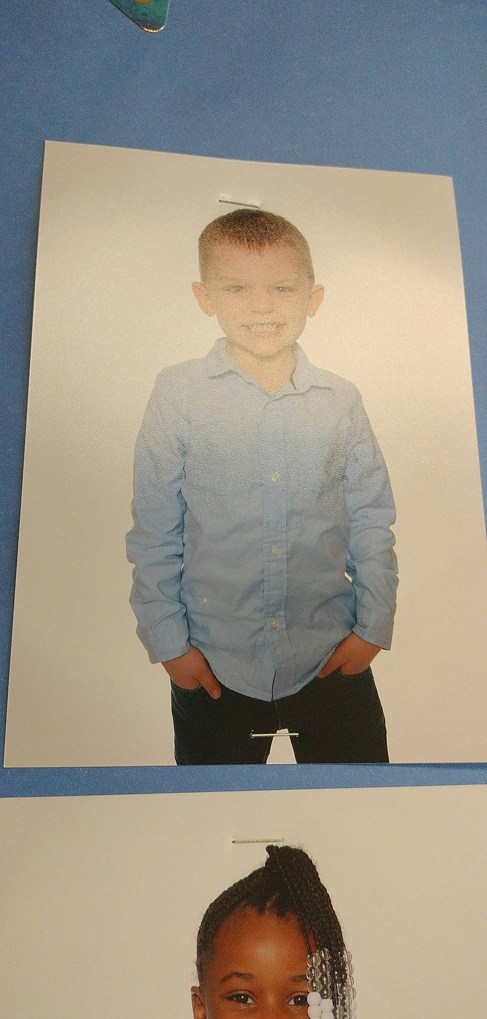 Wyatt joined the competition — help win amazing prizes! art, drawing, dress_shirt, formal_wear, illustration, jaw, joy, paint, painting, paper, paper_product, pattern, person, portrait, rectangle, room, sleeve, smile, t_shirt, toddler