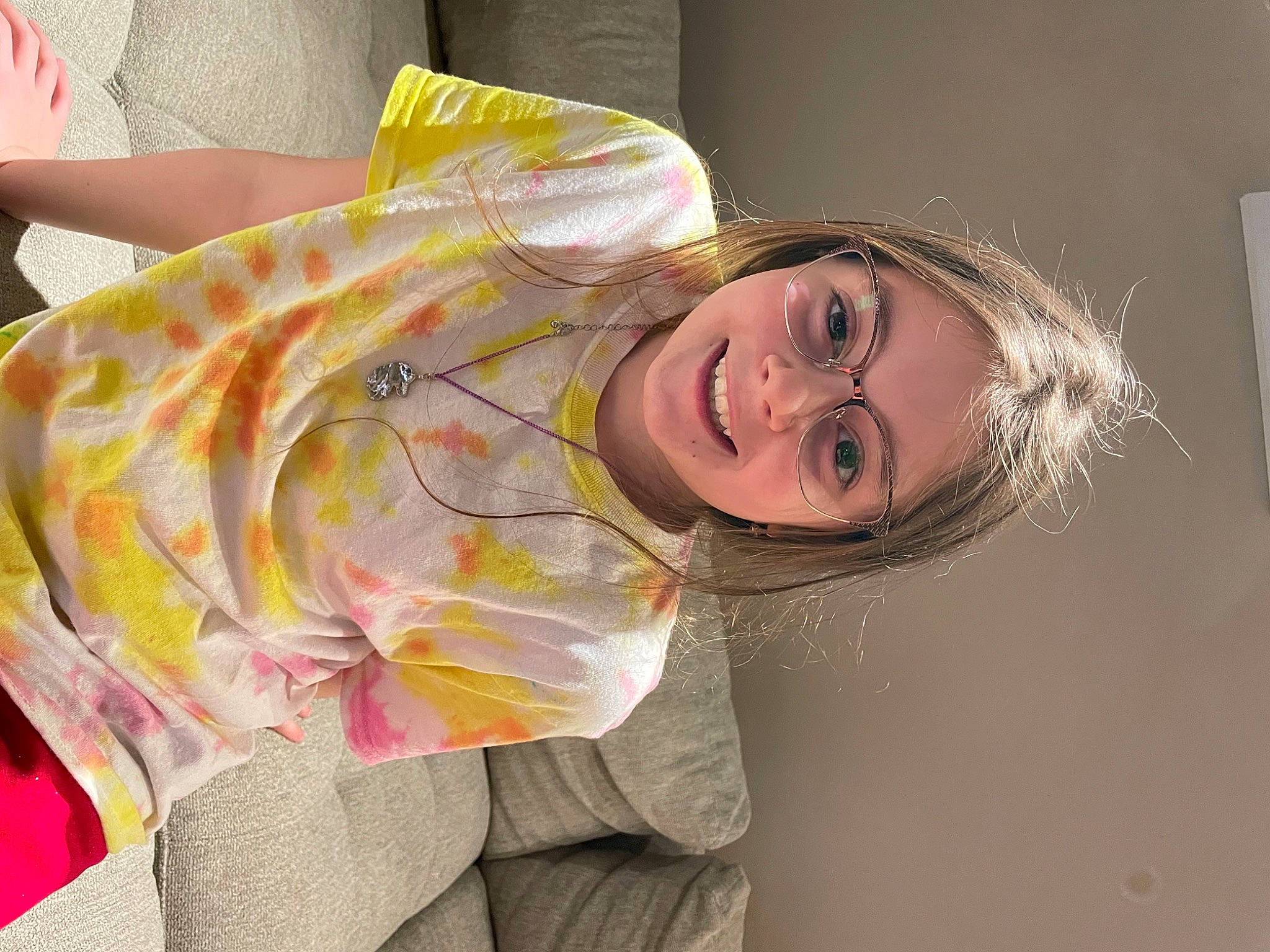 Maddie joined the competition — help win amazing prizes! child, eyelash, fun, hair_care, hair_coloring, happy, joy, paper, paper_product, peach, person, smile, throat