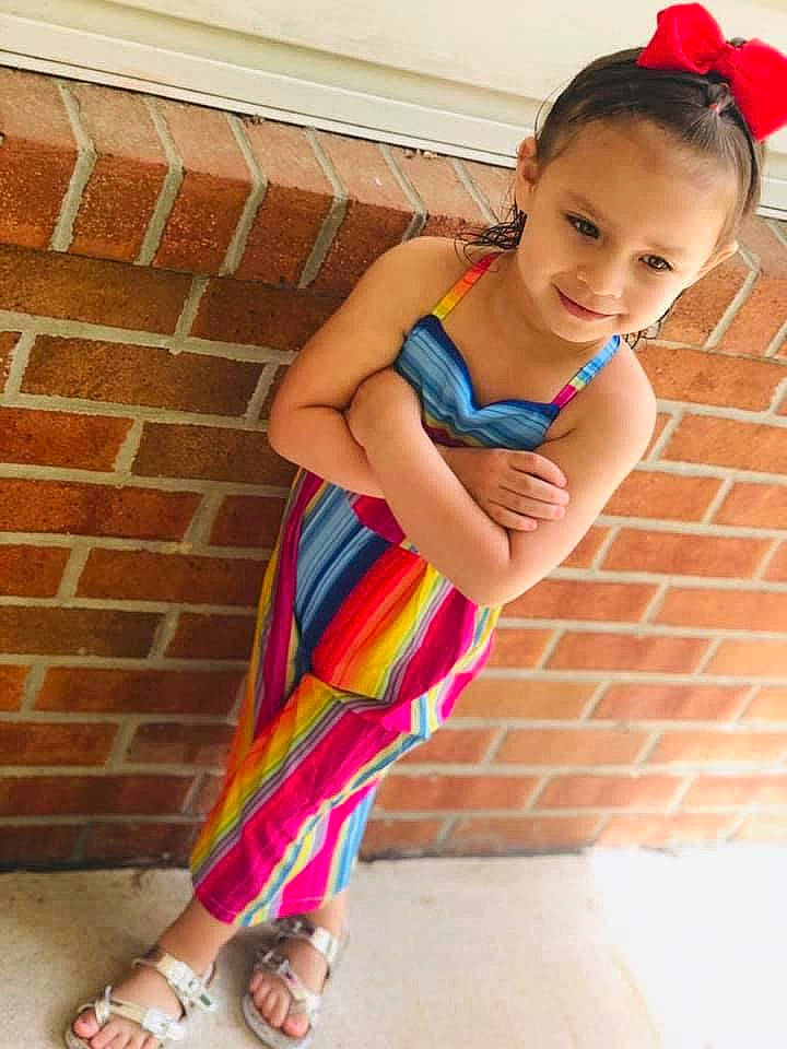 Paige joined the competition — help win amazing prizes! beauty, child, child_model, costume, finger, human_leg, joint, joy, leg, neck, person, pink, play, shoulder, skin, sportswear, thigh, toddler, vacation