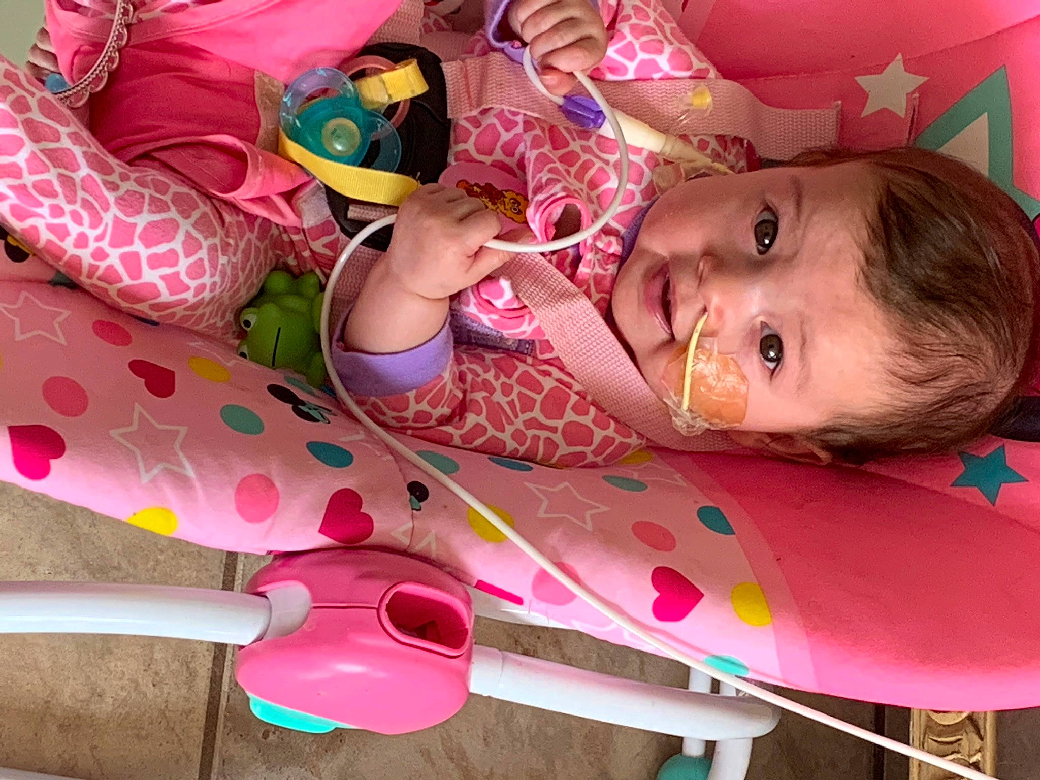 Hermione is registered to the contest to win money with this photo: baby, baby_products, child, person, pink, play, product, toddler, toy