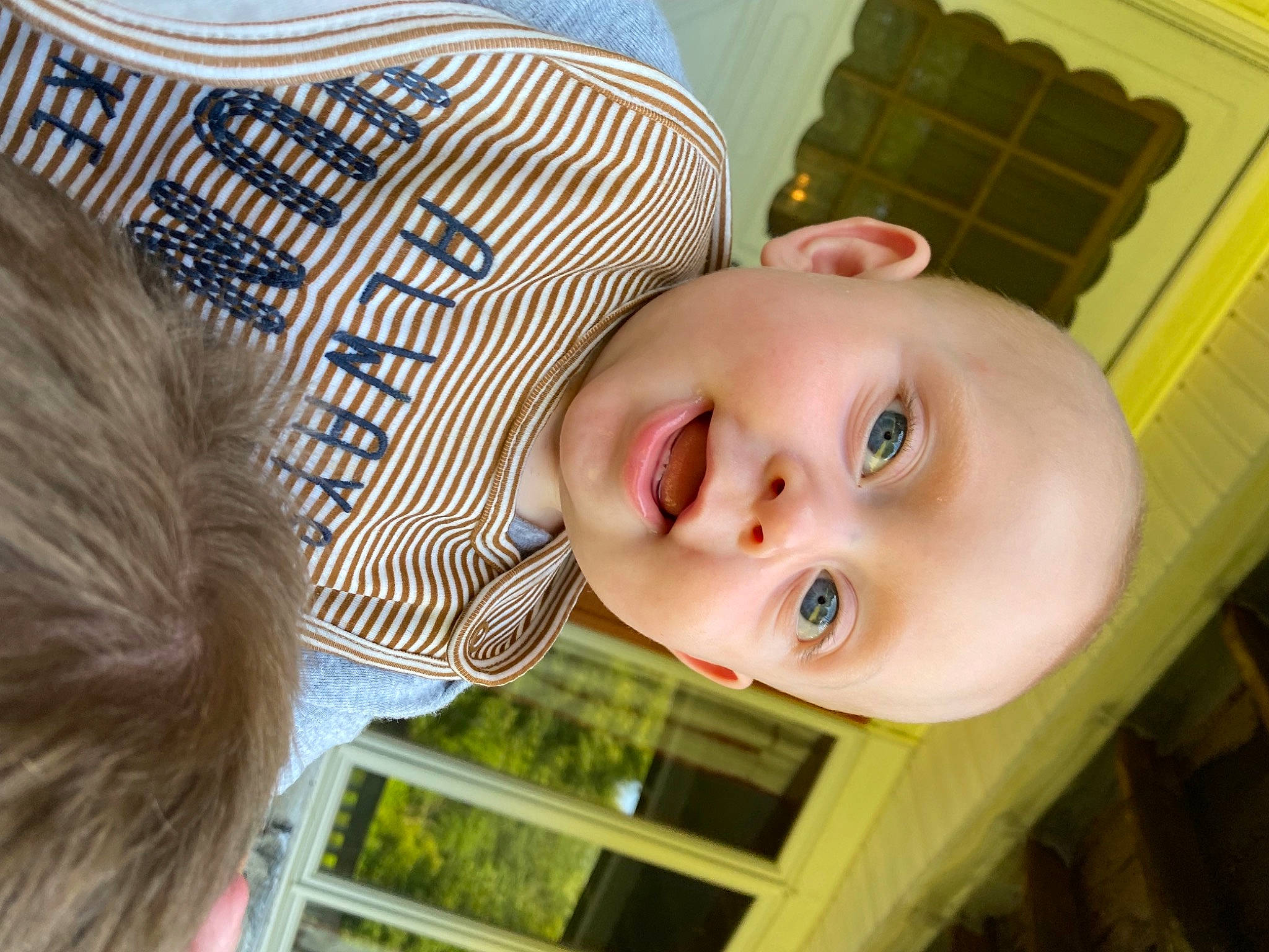 Colton joined the competition — help win amazing prizes! baby, baby_toddler_clothing, child, comfort, glasses, grass, happy, hat, iris, leisure, lip, nose, person, plant, smile, sunglasses, toddler, tree, window, wood