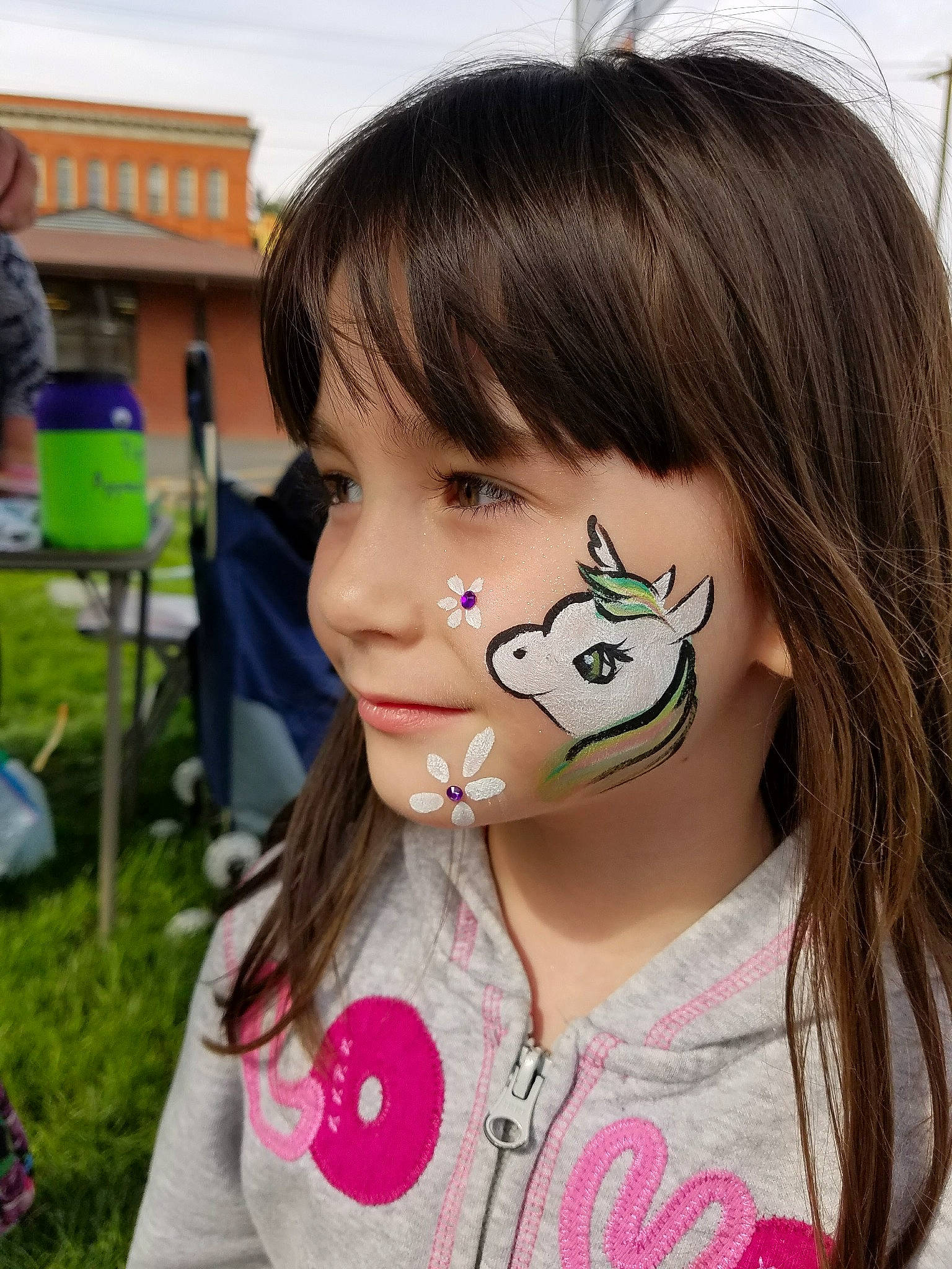 Caylee is registered to the contest to win money with this photo: bangs, black_hair, cheek, cool, ear, eyebrow, eyelash, eyewear, facial_expression, forehead, grass, happy, iris, lip, mouth, person, pink, plant, skin, smile