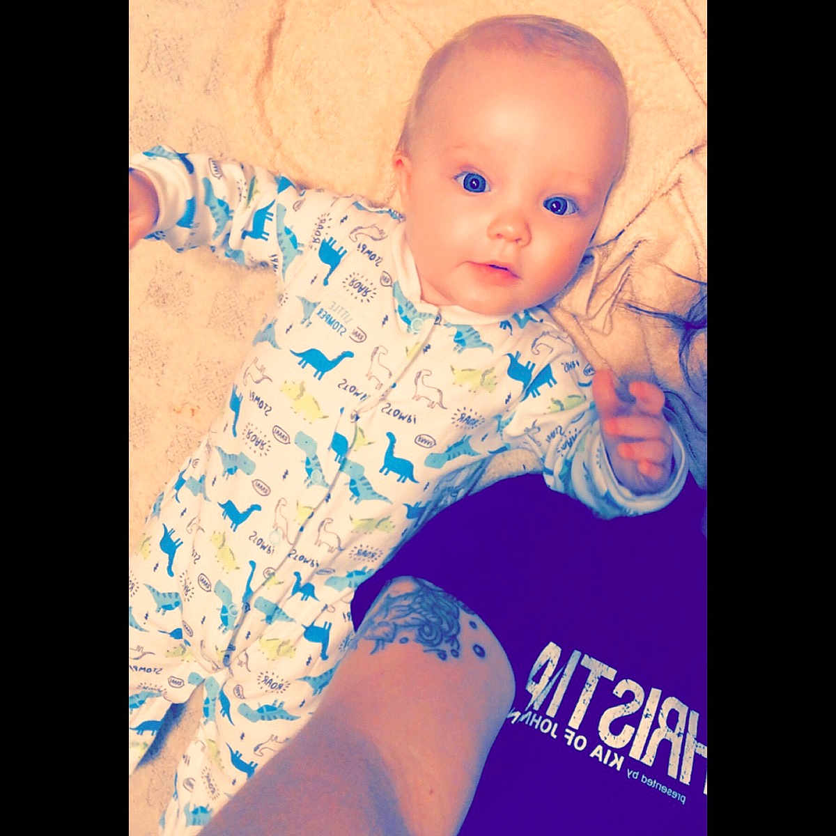 Brayson is registered to the contest to win money with this photo: arm, baby, blue, cheek, child, cool, eye, finger, head, human, human_body, iris, lip, mouth, nose, organ, organism, person, pink, skin