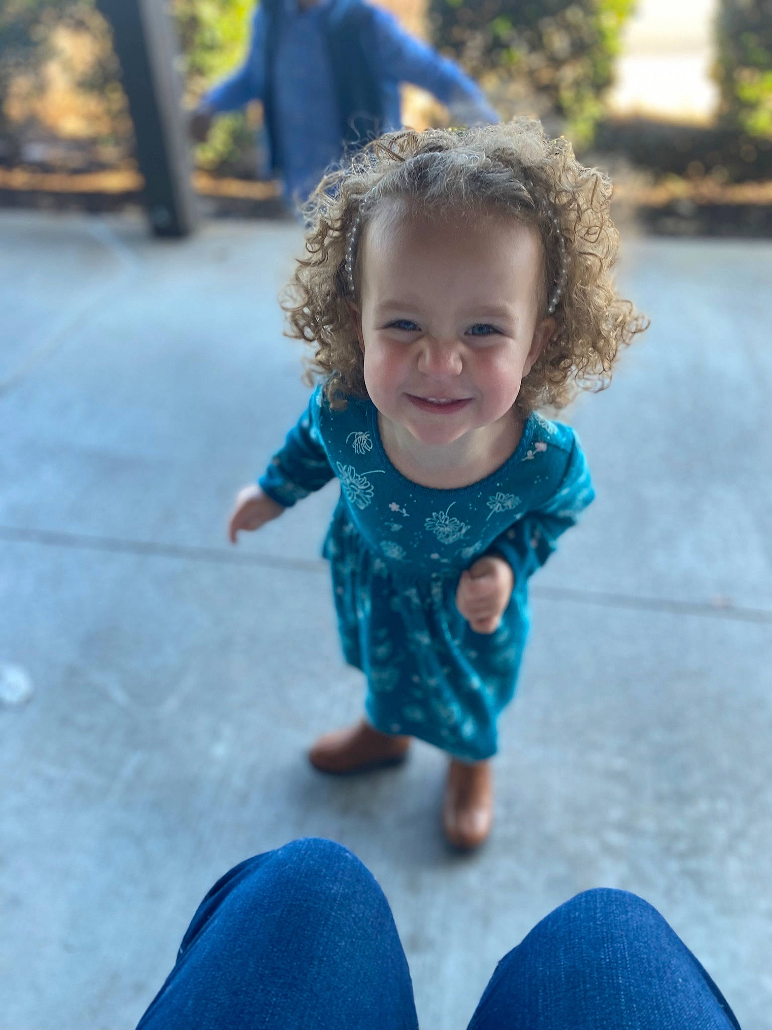 Bryleigh joined the competition — help win amazing prizes! azure, baby, beauty, blue, child, electric_blue, event, eye, fun, grass, happy, joy, leisure, pattern, person, photograph, recreation, sitting, skin, smile