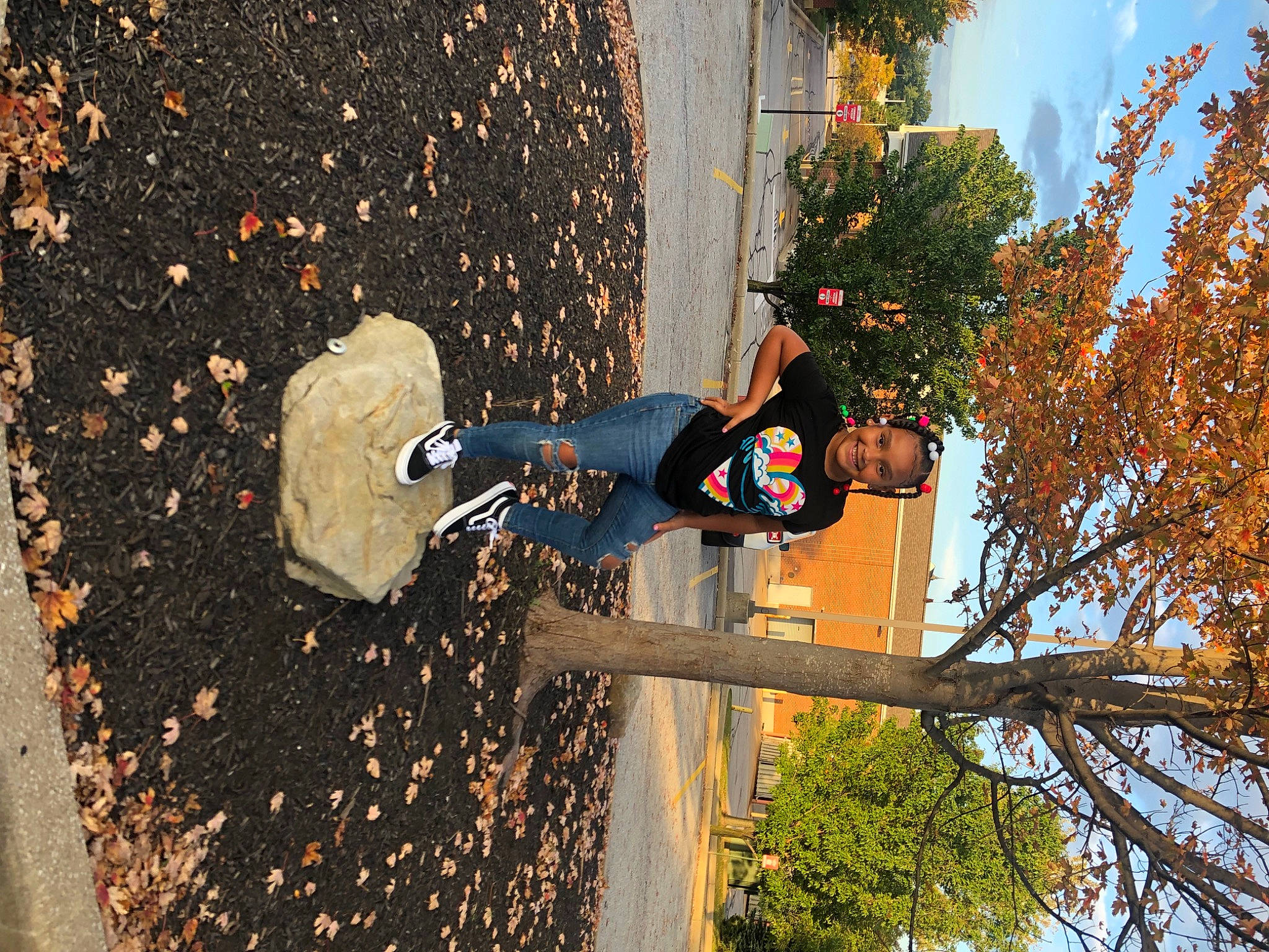 Demi joined the competition — help win amazing prizes! adventure, asphalt, branch, extreme_sport, fun, hat, headwear, joy, leisure, people_in_nature, person, plant, recreation, shadow, sky, soil, spring, toddler, tree, woody_plant