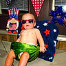 baby, child, watermelon, sunglasses, patriotic, usa, red_white_blue, stars, blanket, summer, outdoor, holiday, celebration, cute, funny, toddler, decorations, relaxing, seat, diaper