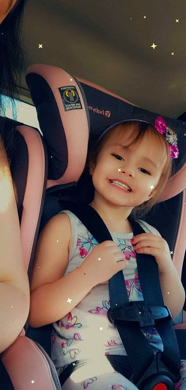 Kimberly joined the competition — help win amazing prizes! black_hair, car_seat, car_seat_cover, dress, finger, flash_photography, fun, happy, head, human_leg, joy, long_hair, mid_size_car, person, personal_luxury_car, sitting, skin, smile, steering_wheel, thigh