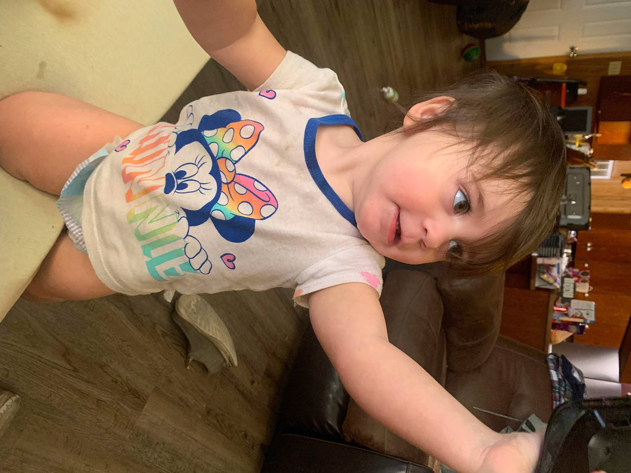 Eliana joined the competition — help win amazing prizes! blond, cheek, chest, child, cool, elbow, facial_expression, fun, happy, human_body, joint, mammal, mouth, neck, person, skin, sleeve, t_shirt, thigh, toddler